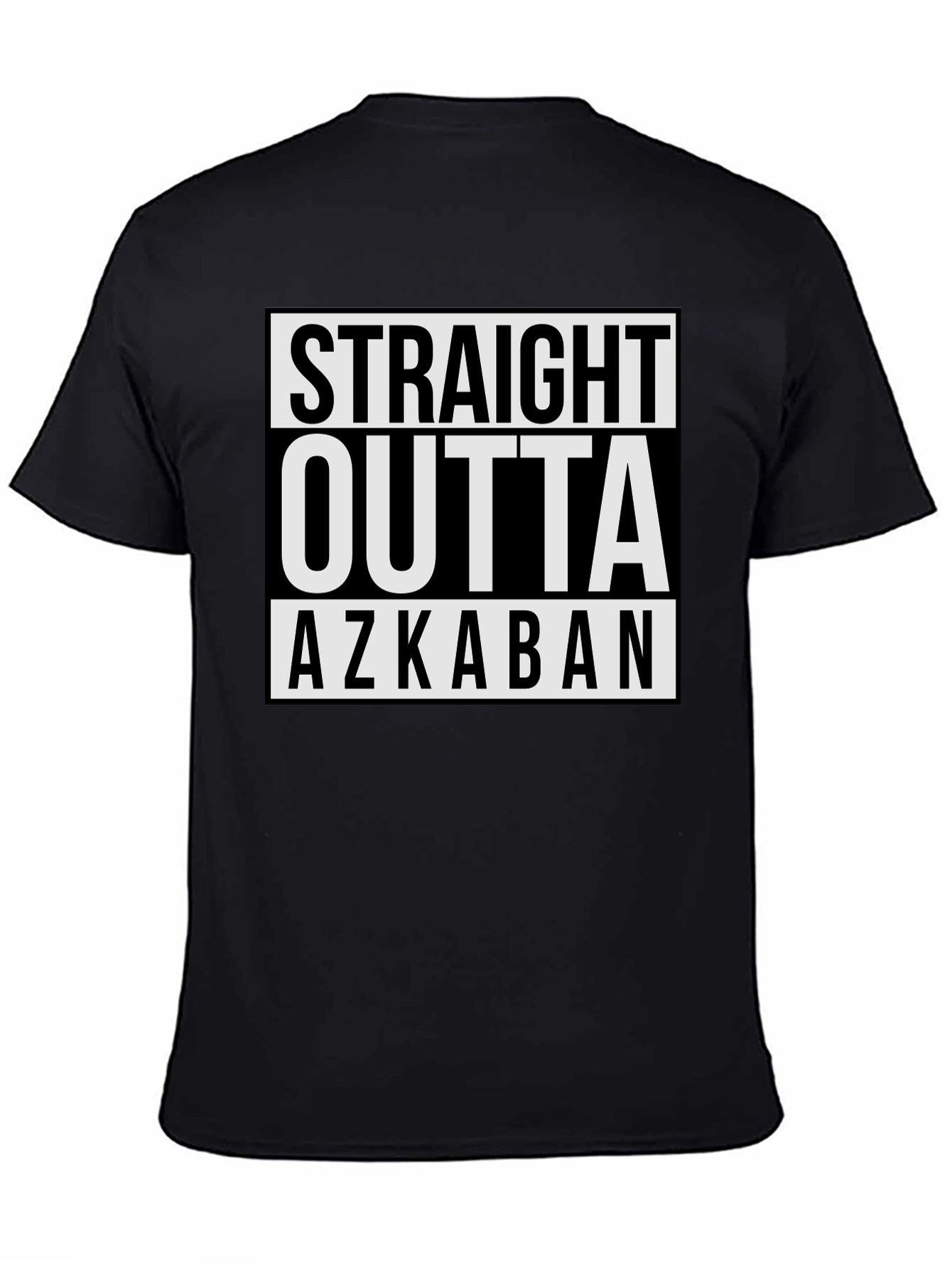 Straight Outta Azkaban Black Graphic Tee