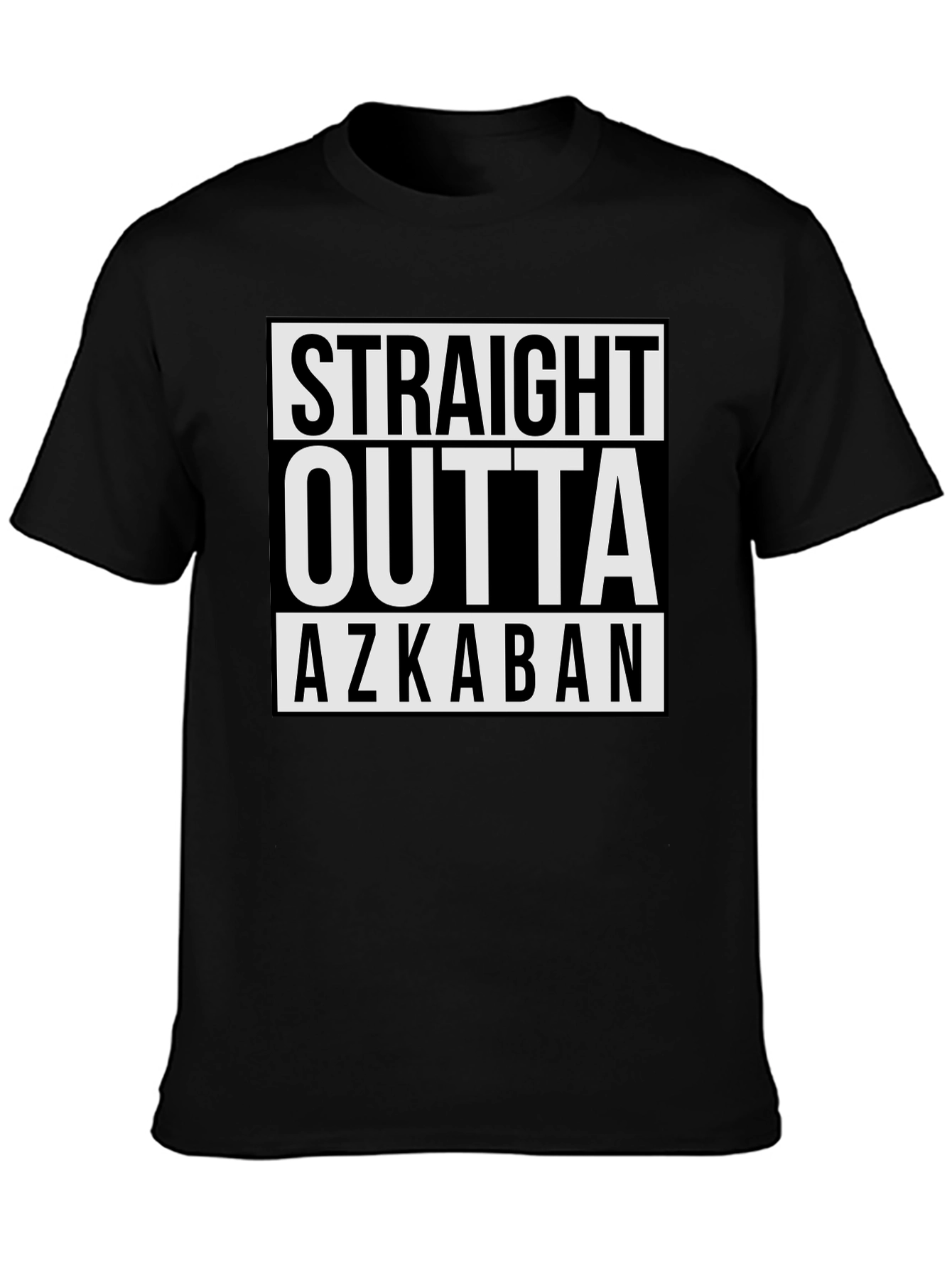 Straight Outta Azkaban Black Graphic Tee