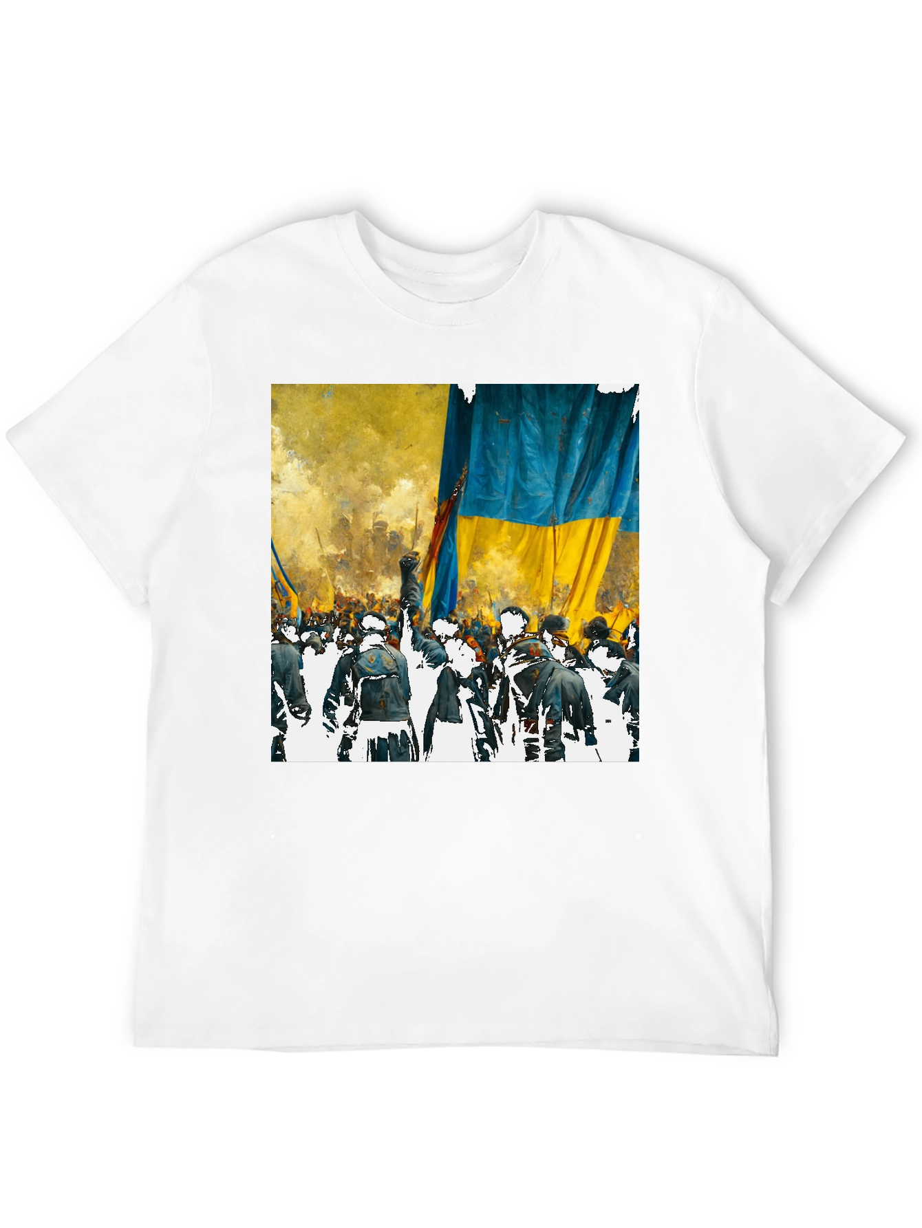 Ukraine Flag Protest Graphic Tee