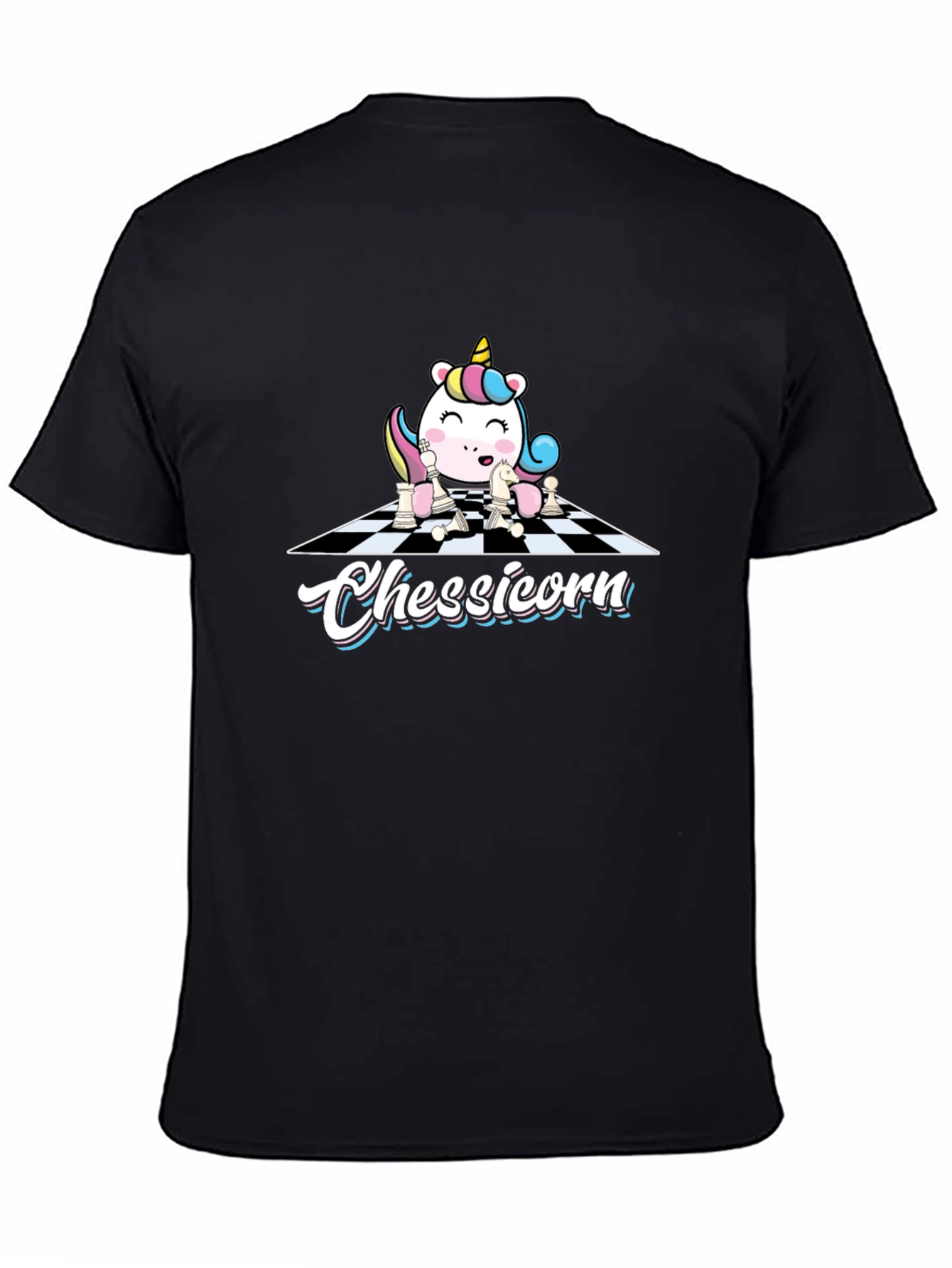 Chessicorn Black T-Shirt