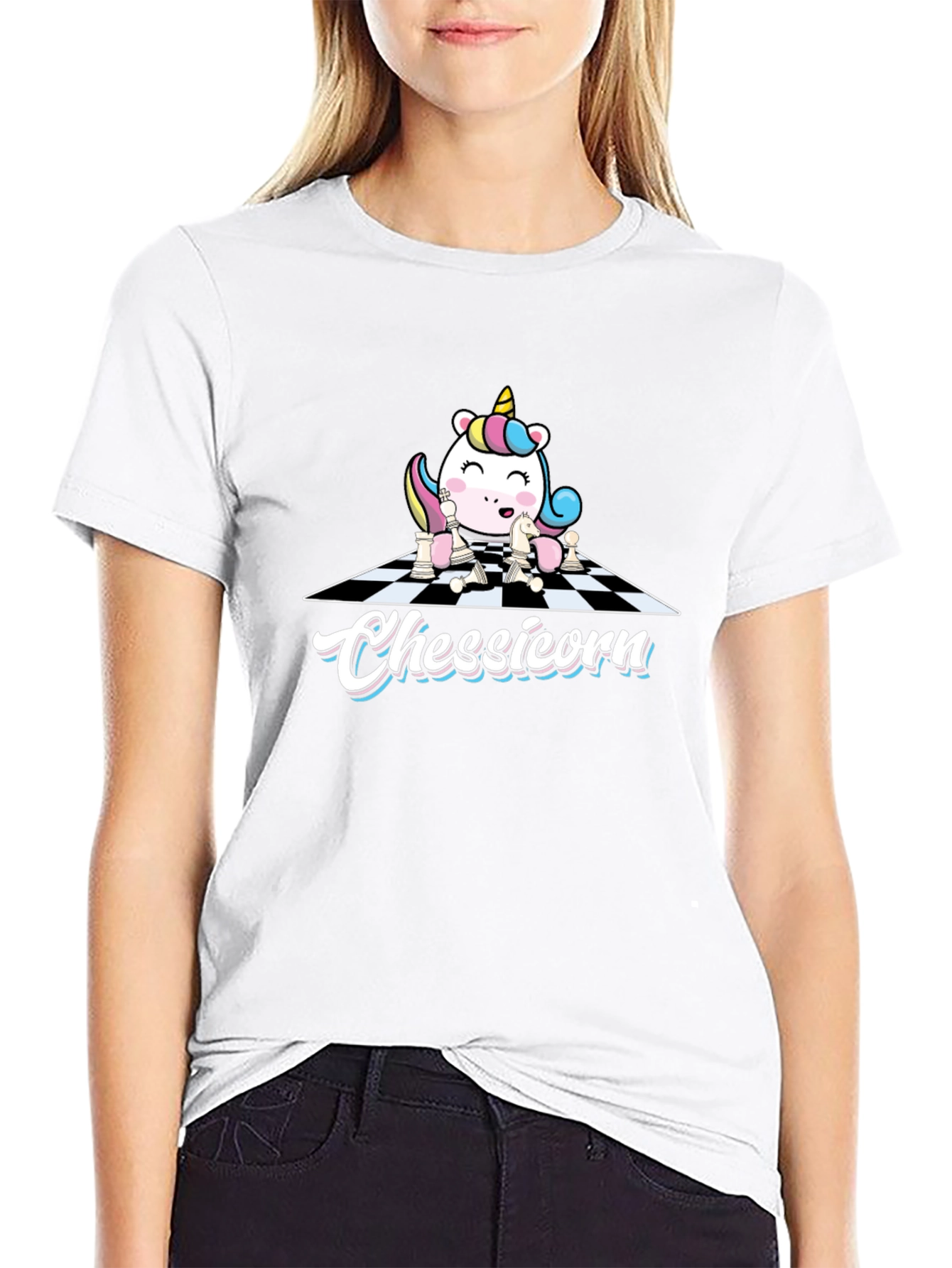Chessicorn Black T-Shirt