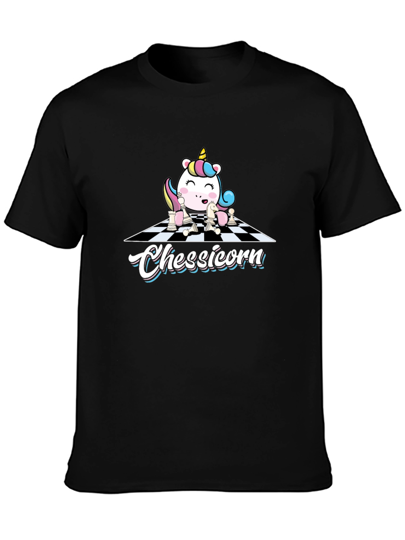 Chessicorn Black T-Shirt