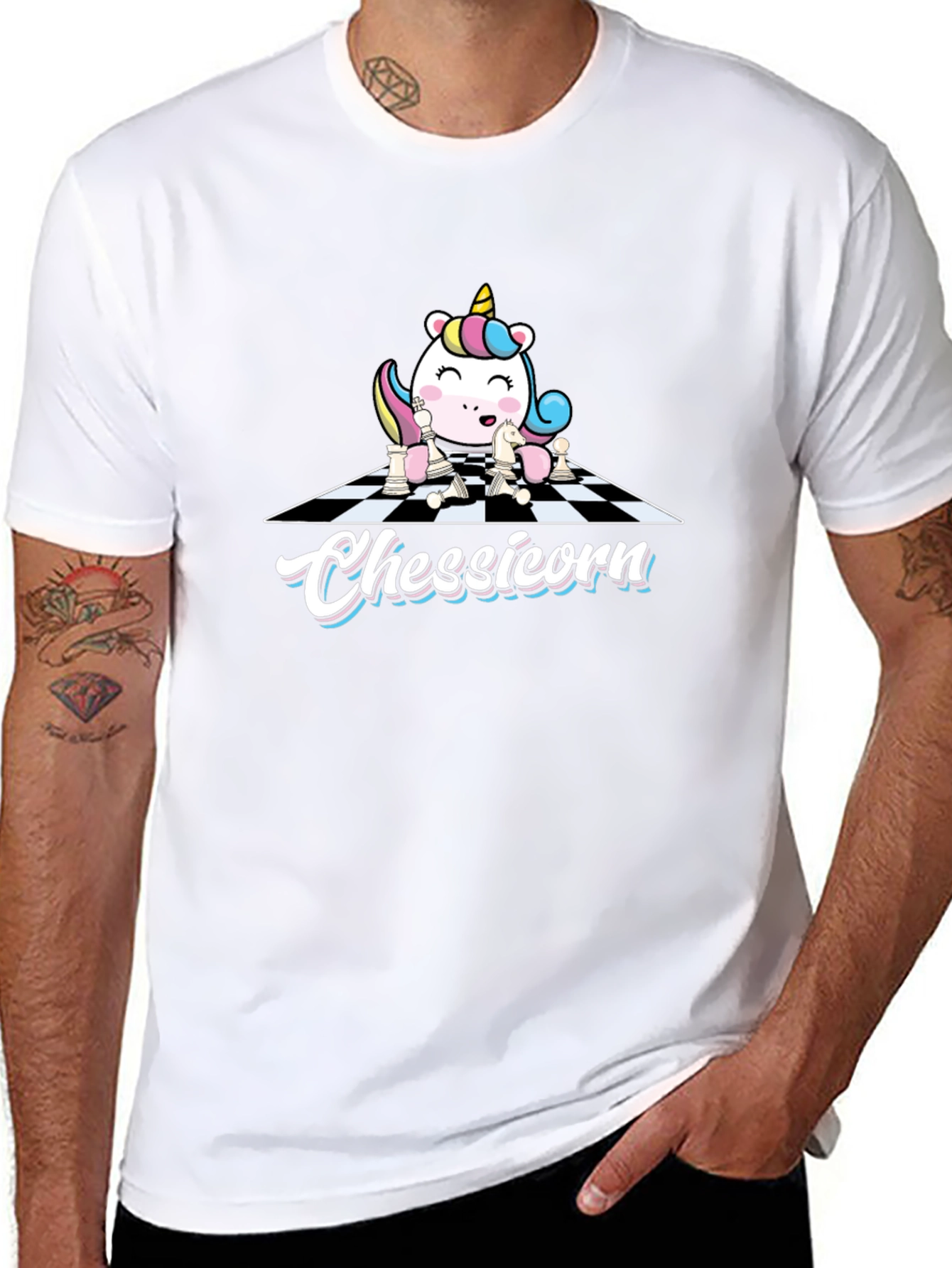 Chessicorn Black T-Shirt