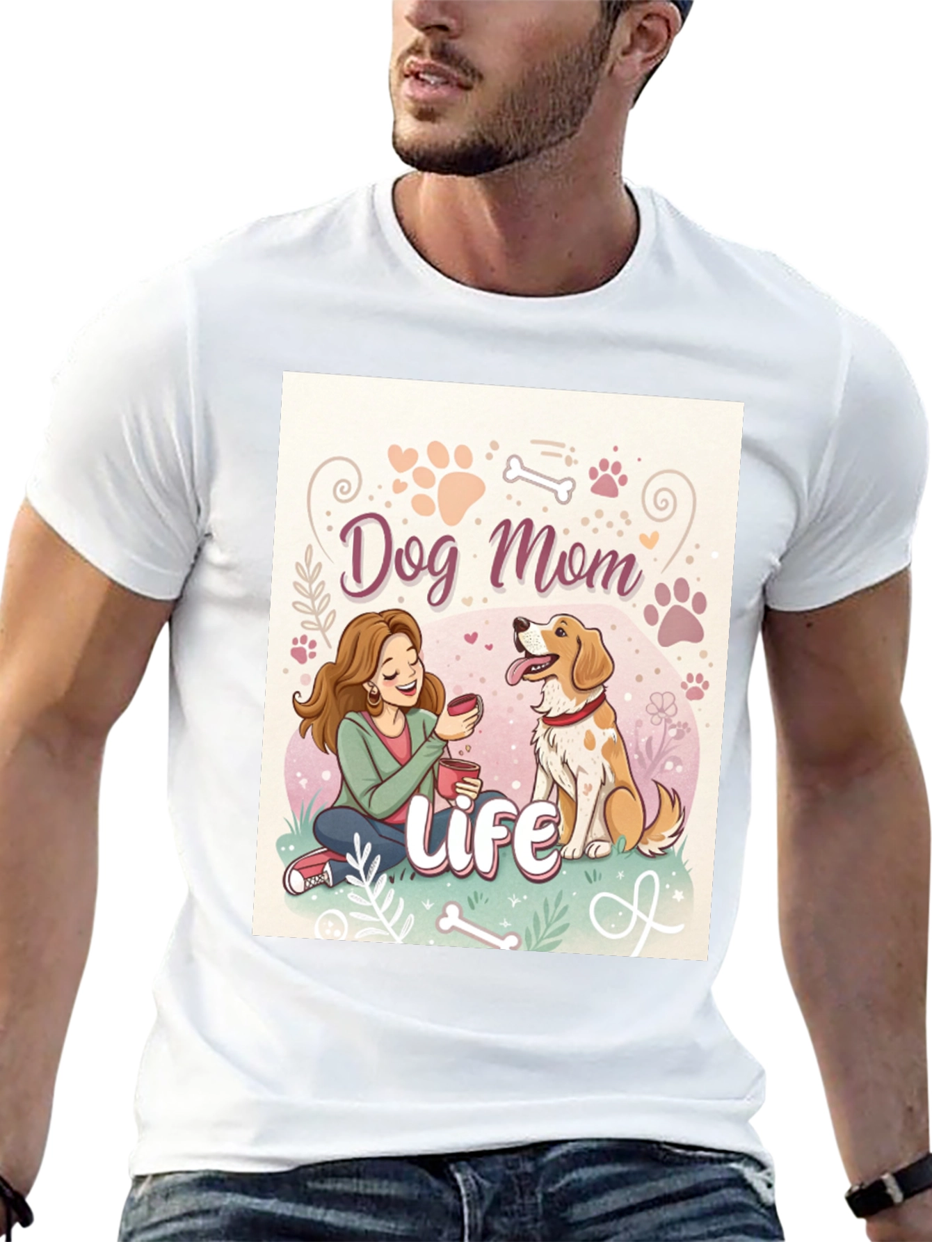 Dog Mom Life T-Shirt - Cute Pet Lover Tee