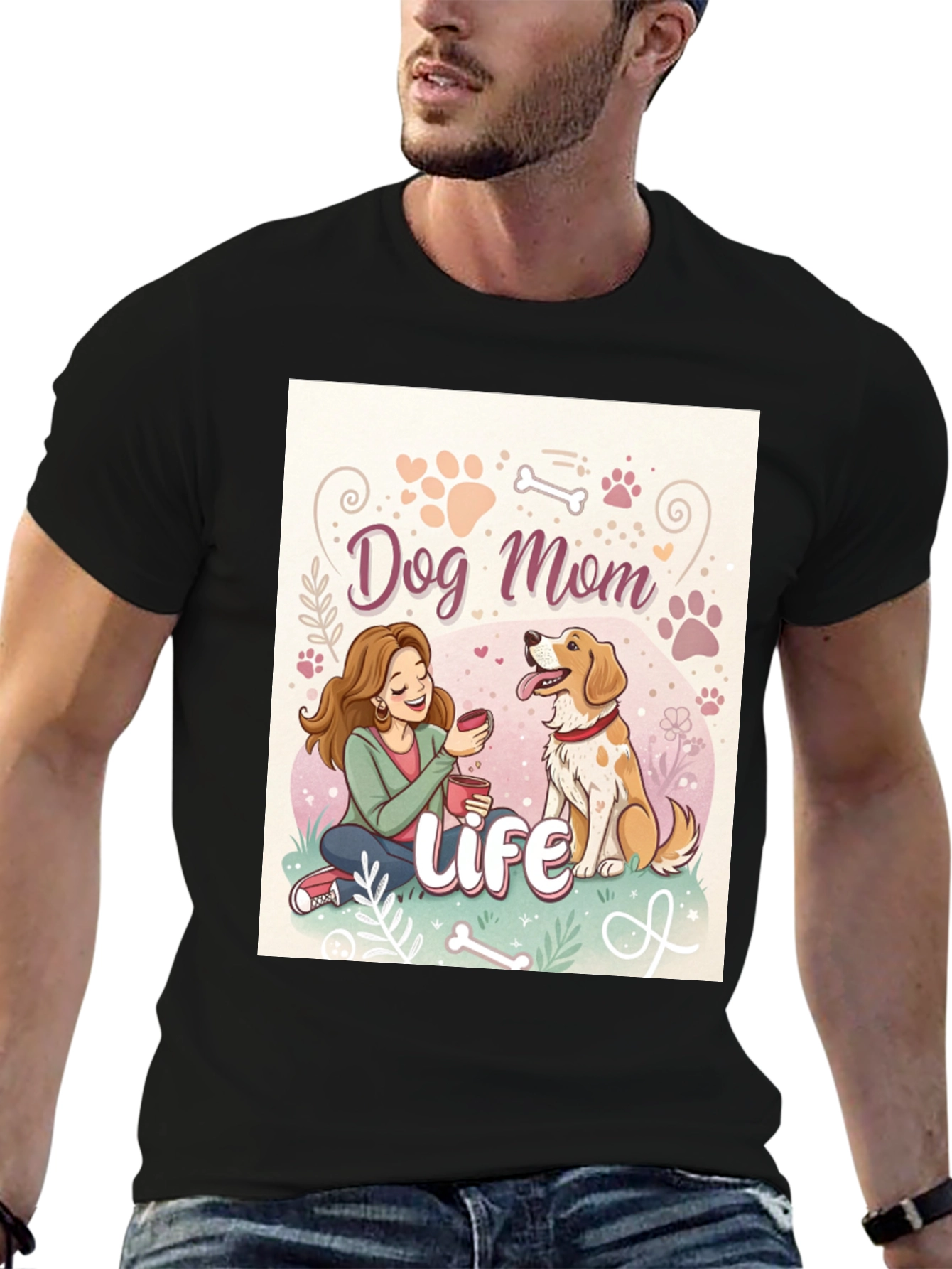 Dog Mom Life T-Shirt - Cute Pet Lover Tee