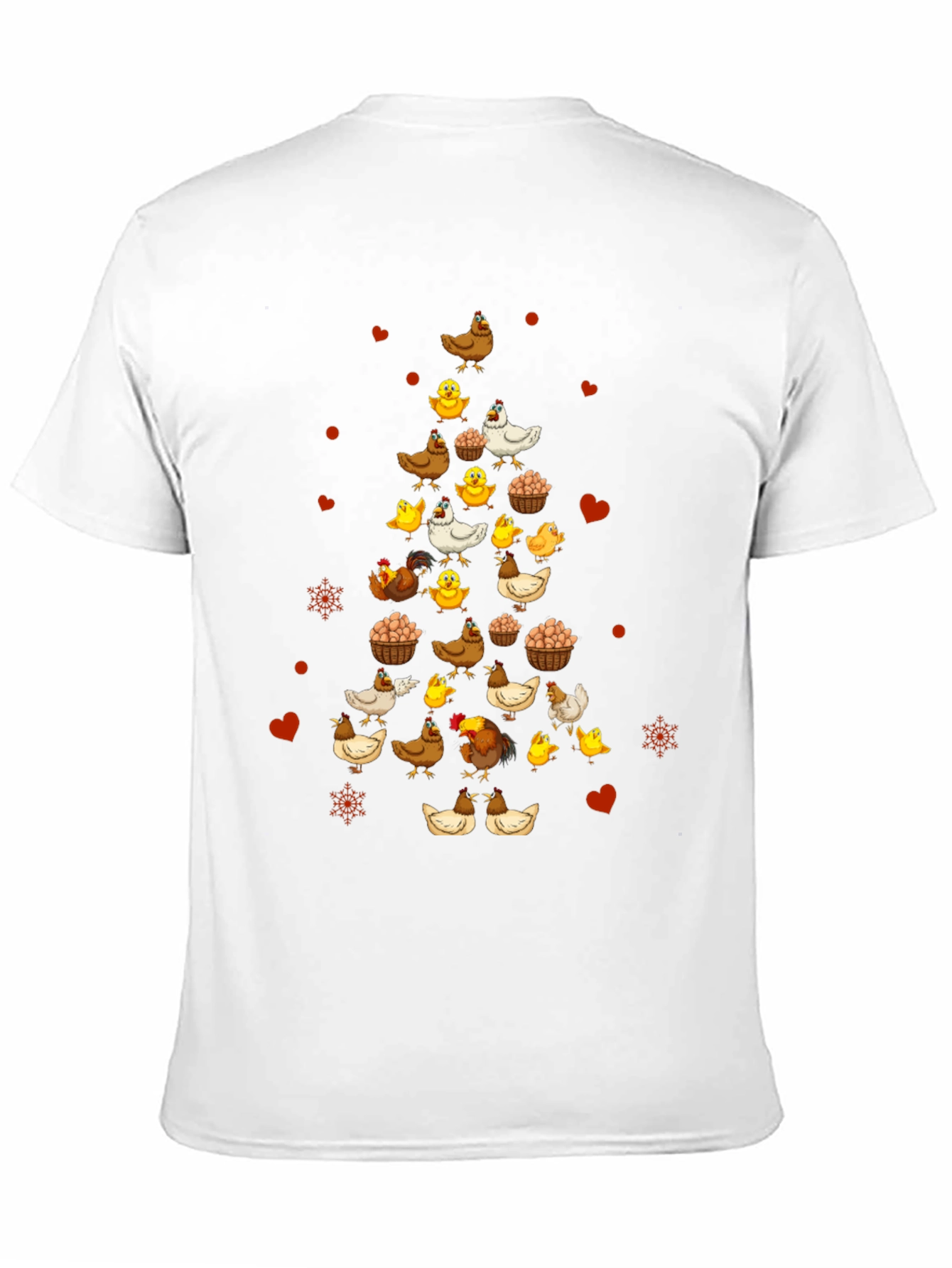 Festive Chicken Christmas Tree T-Shirt