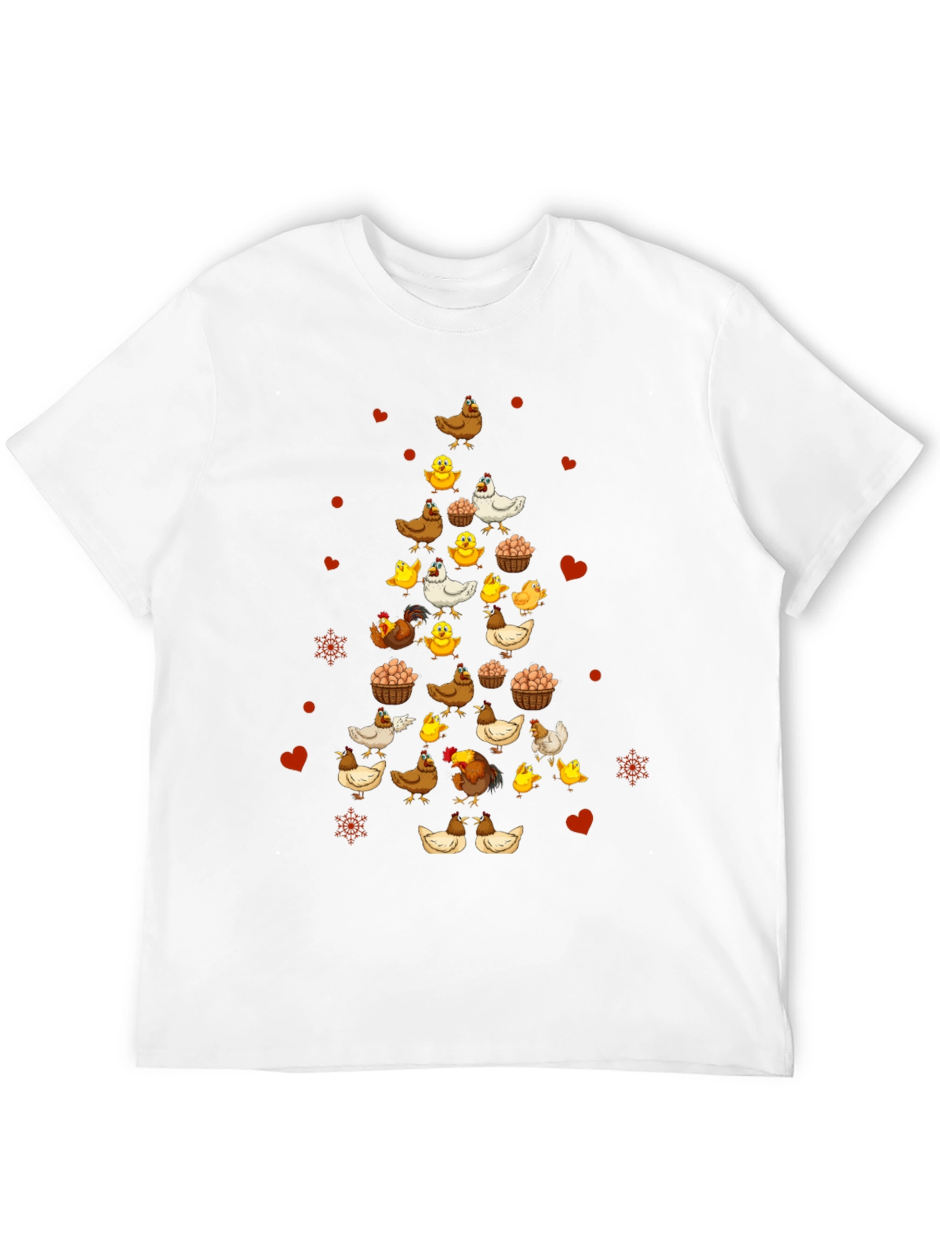 Festive Chicken Christmas Tree T-Shirt