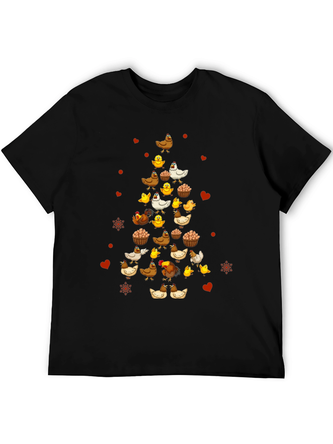 Festive Chicken Christmas Tree T-Shirt