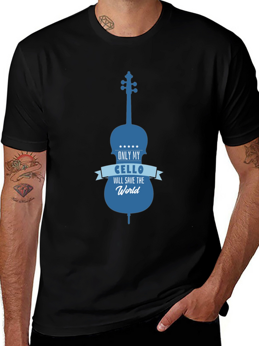 Cello Music T-Shirt - Save the World with Music