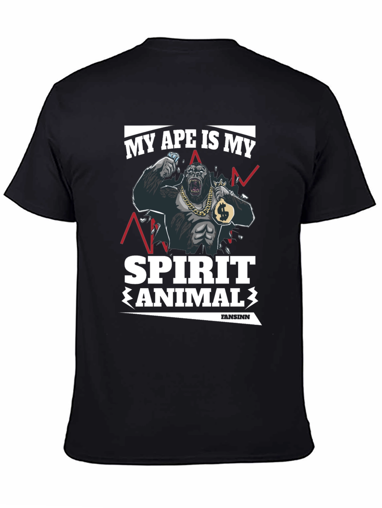 Ape Spirit Animal Graphic T-Shirt