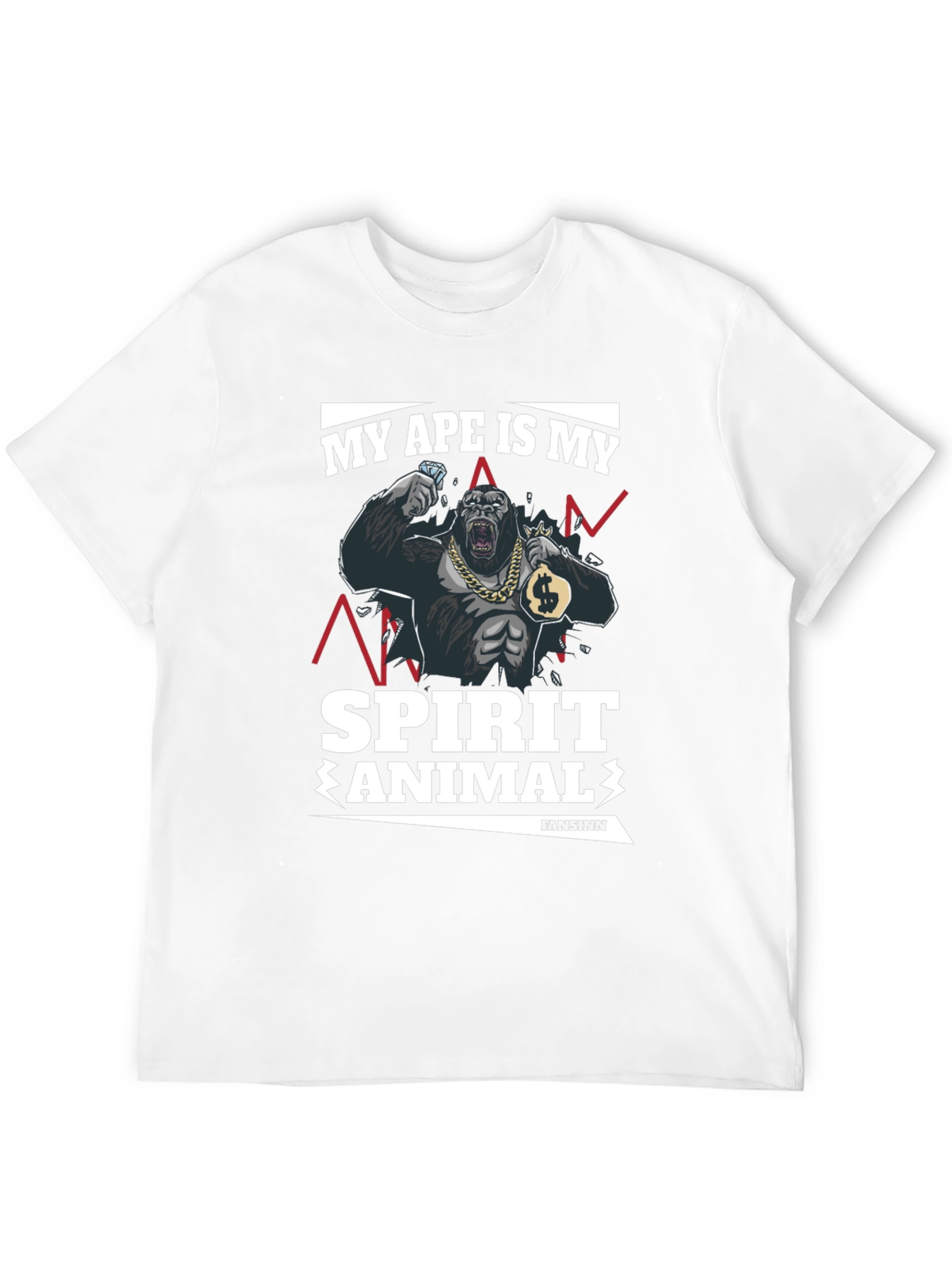 Ape Spirit Animal Graphic T-Shirt