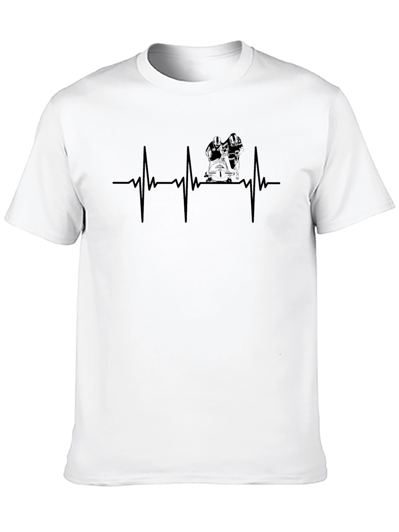 Firefighter Heartbeat Graphic T-Shirt