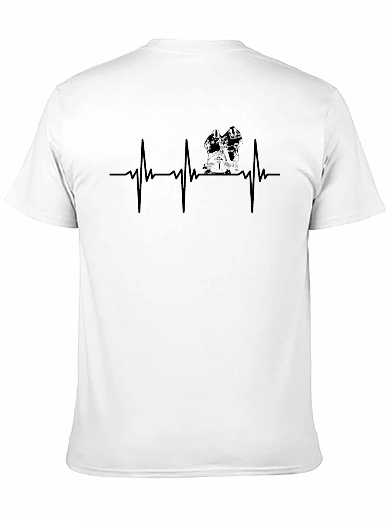 Firefighter Heartbeat Graphic T-Shirt