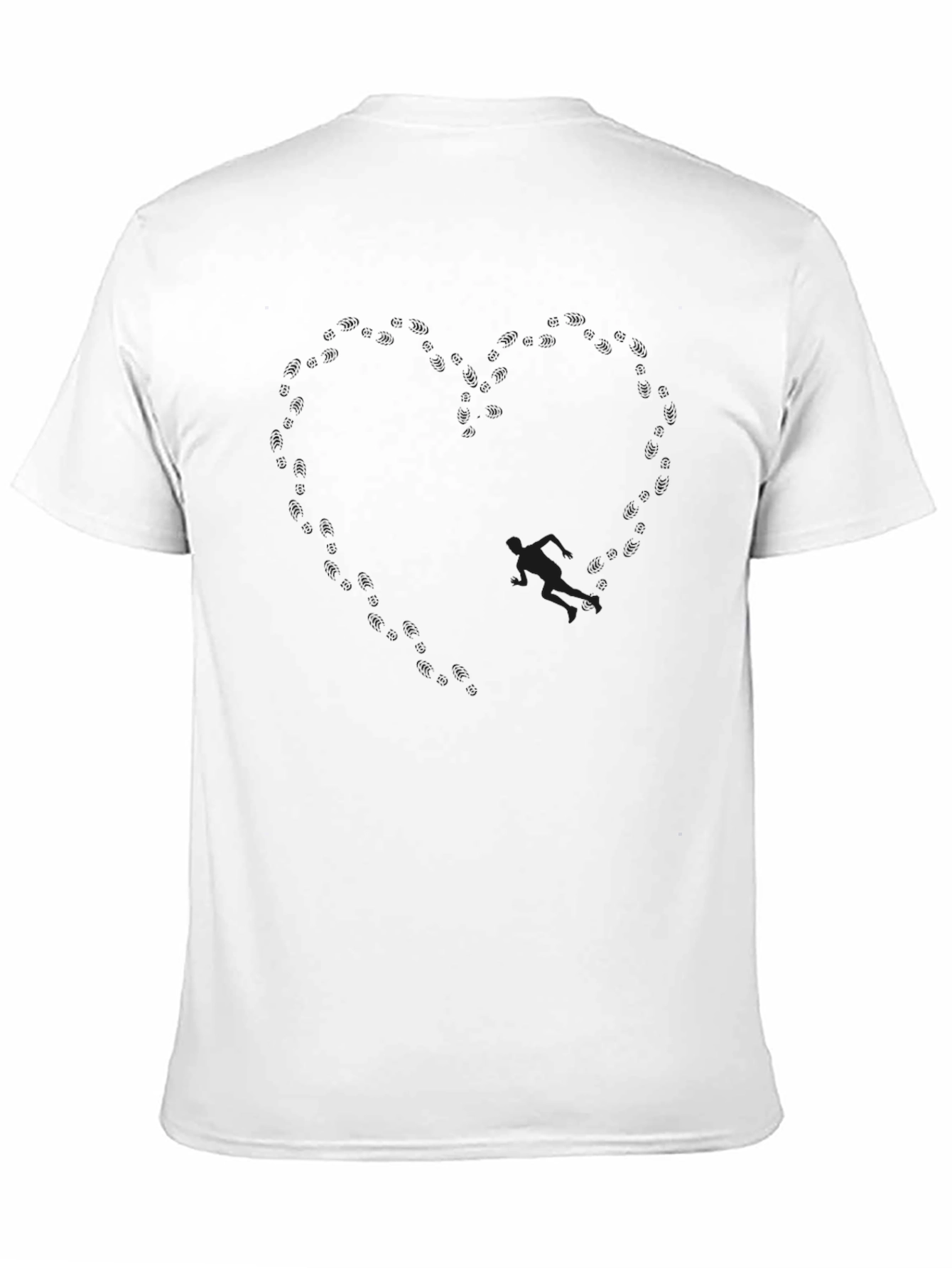 Mens Solid Black Crew Neck T-Shirt