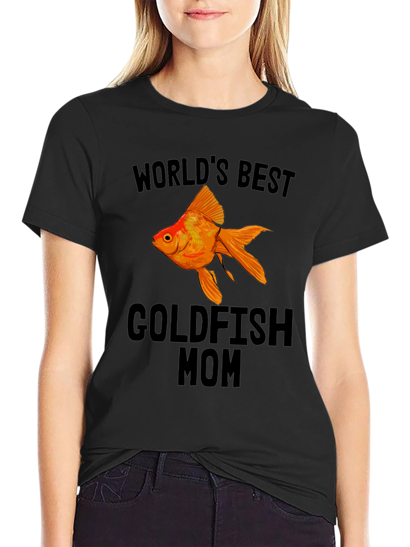 Worlds Best Goldfish Mom T-Shirt