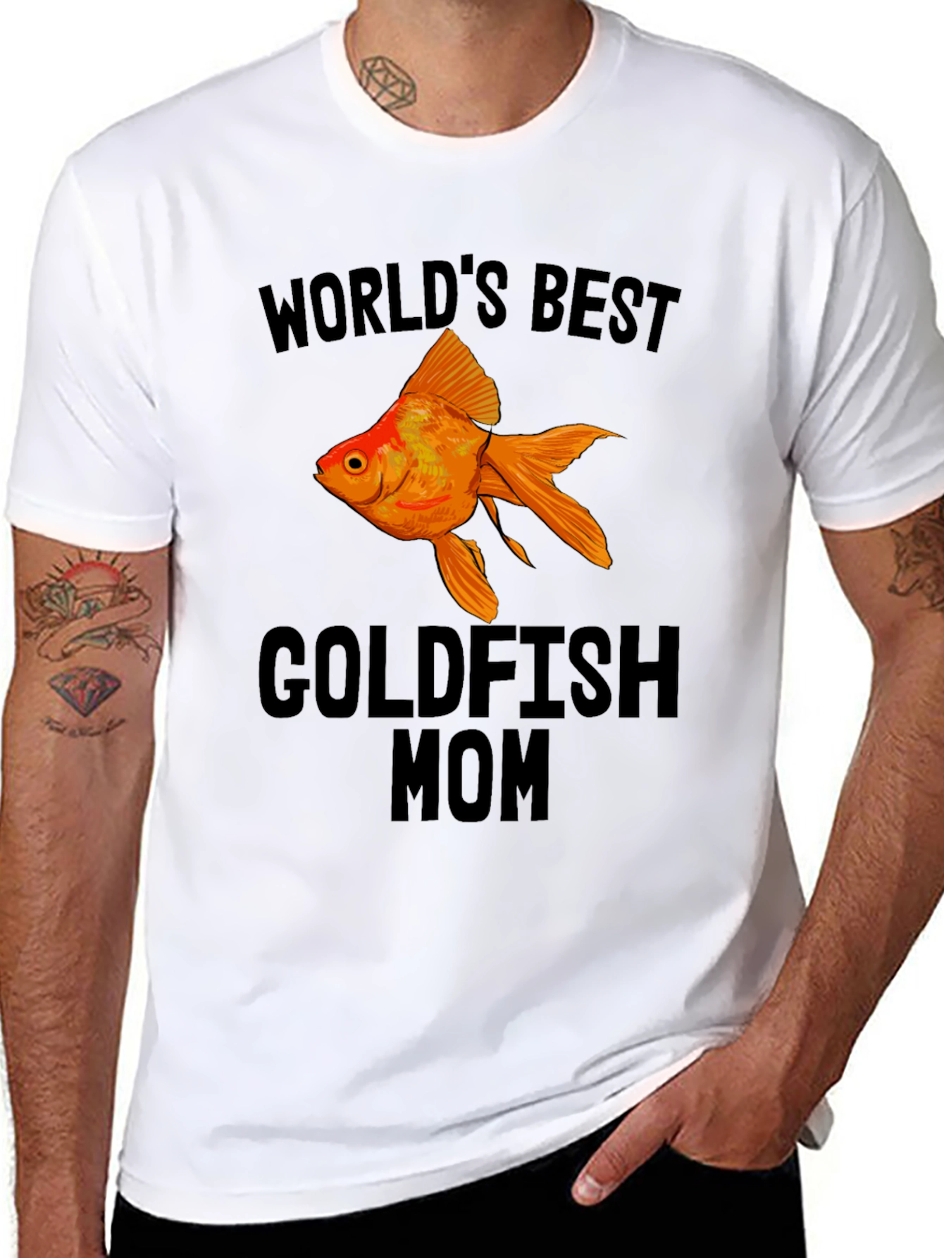 Worlds Best Goldfish Mom T-Shirt