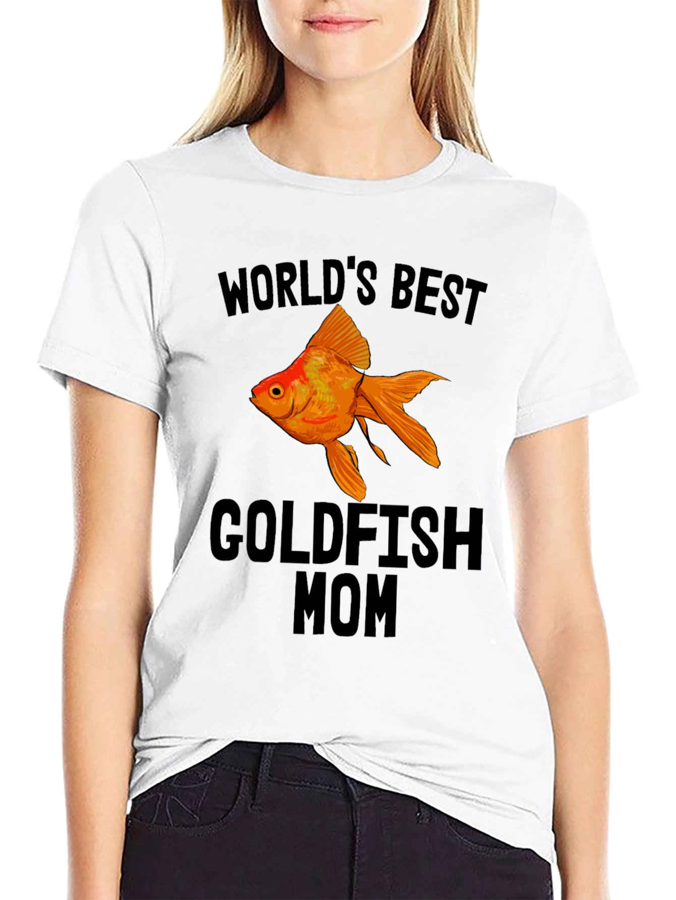 Worlds Best Goldfish Mom T-Shirt