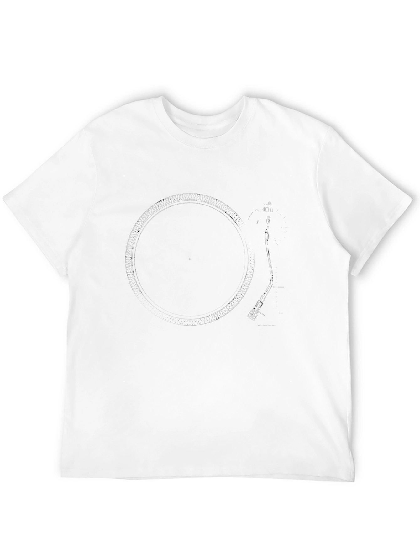 DJ Turntable Graphic Tee - Black