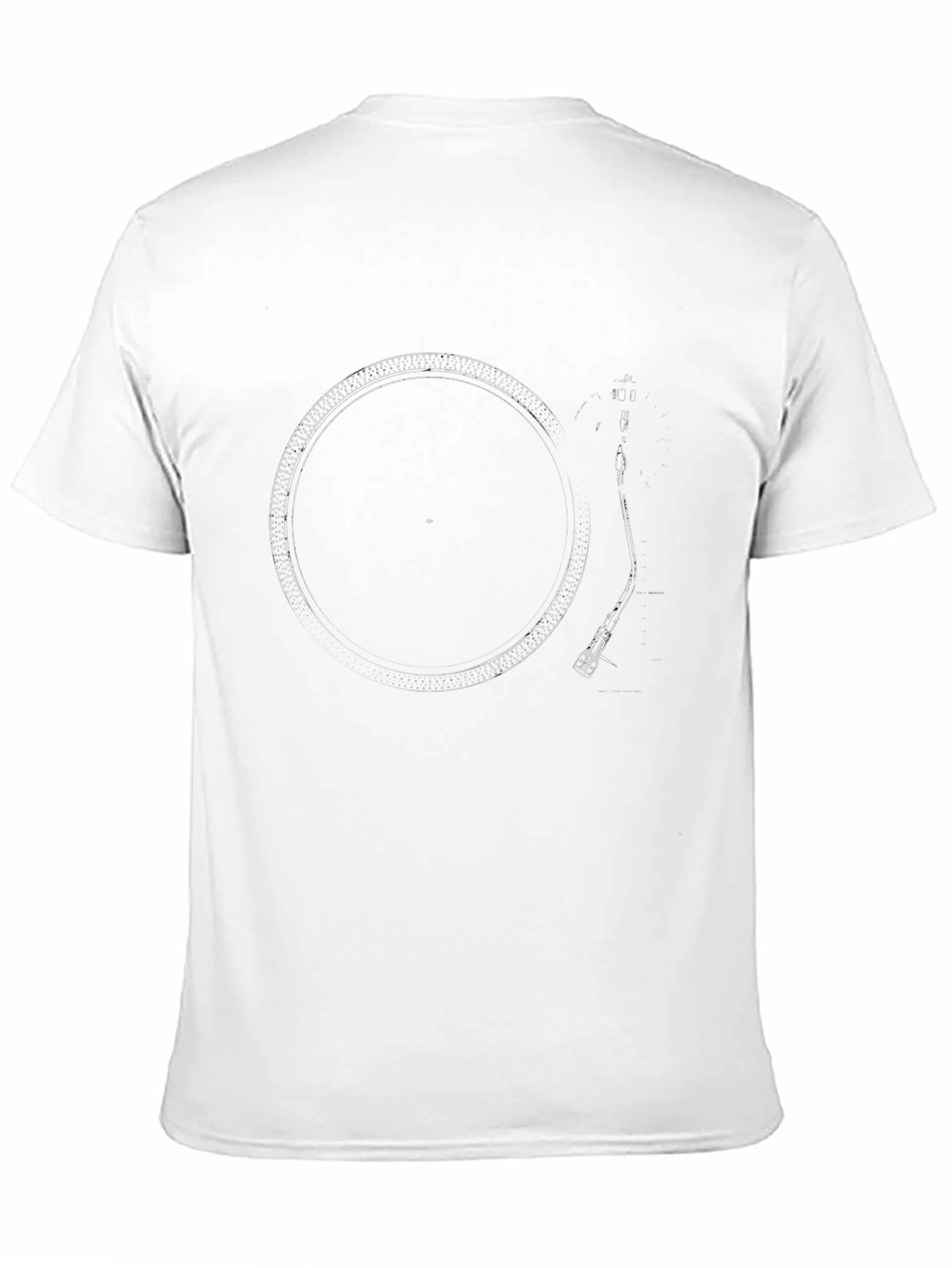 DJ Turntable Graphic Tee - Black