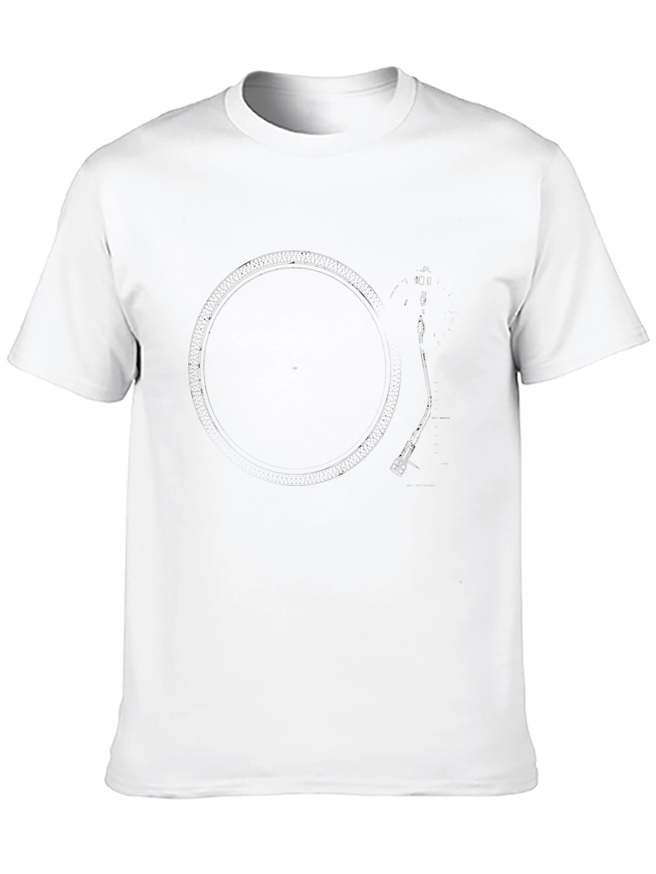 DJ Turntable Graphic Tee - Black