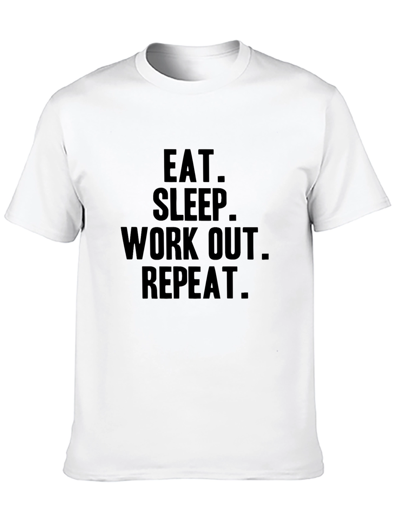 Eat Sleep Workout Repeat Graphic T-Shirt