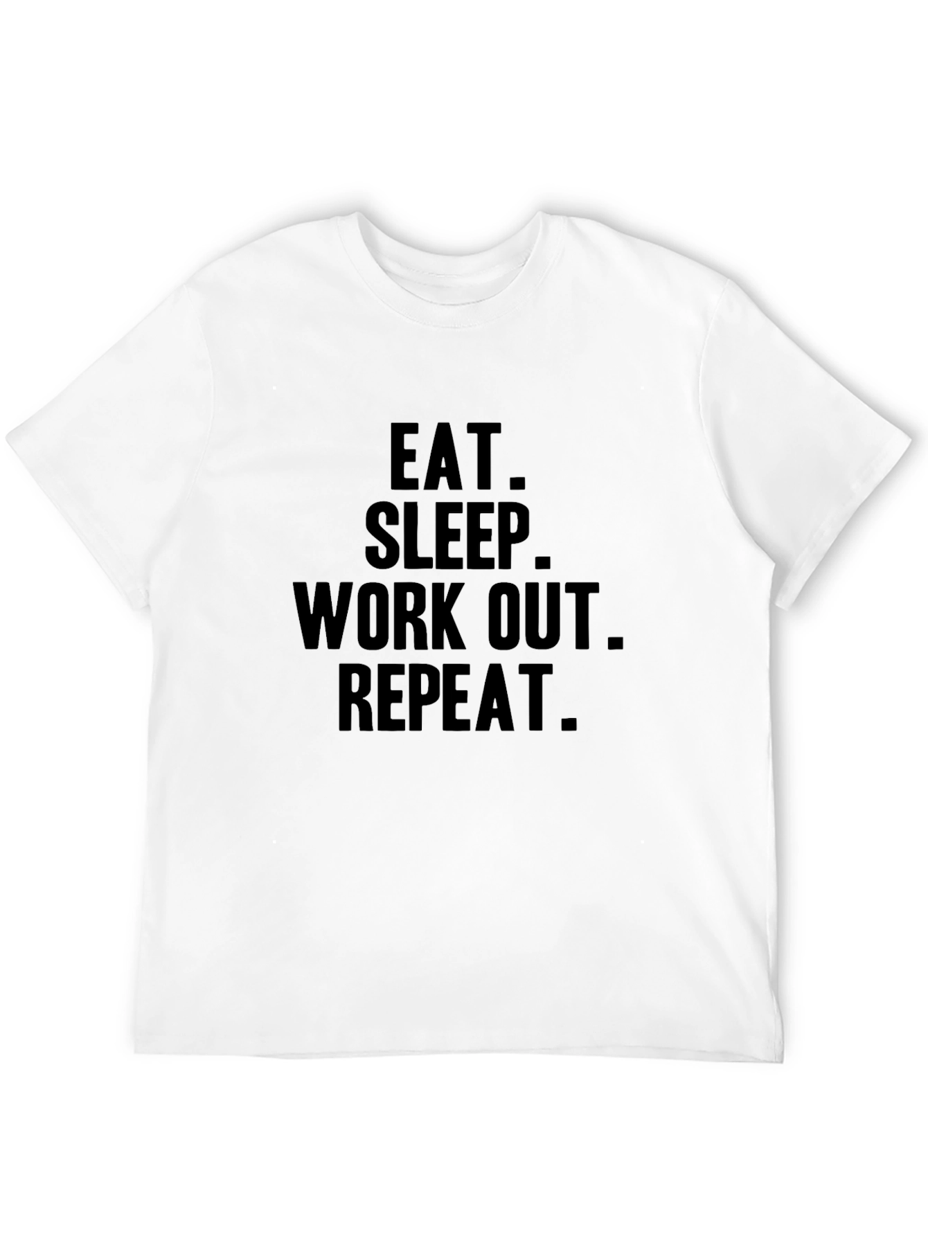 Eat Sleep Workout Repeat Graphic T-Shirt