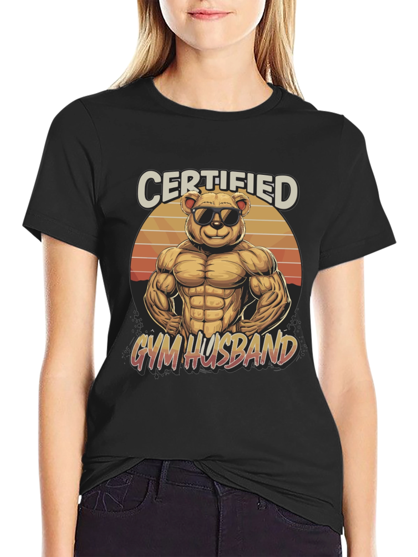 Certified Gym Husband Graphic T-Shirt