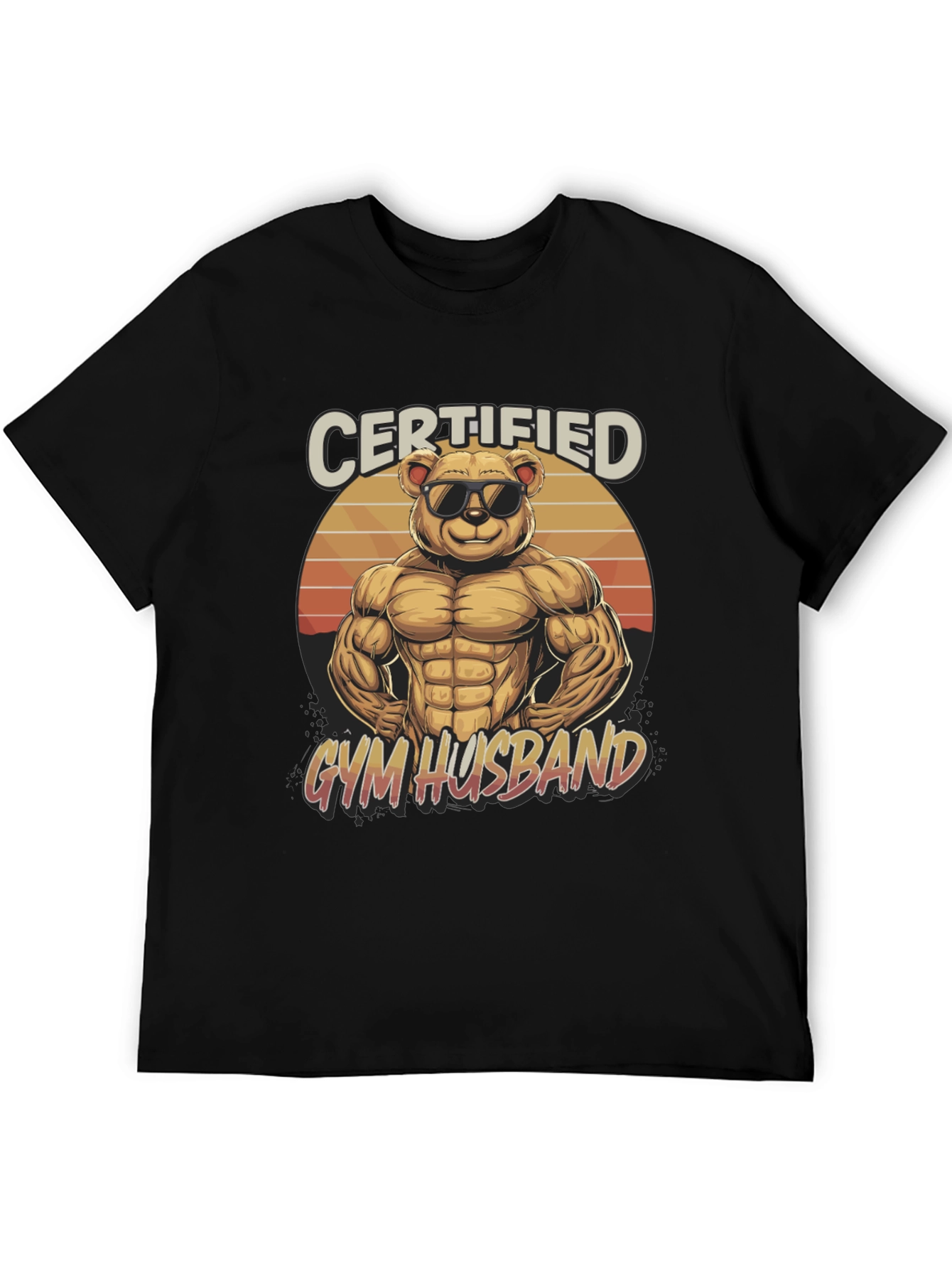 Certified Gym Husband Graphic T-Shirt