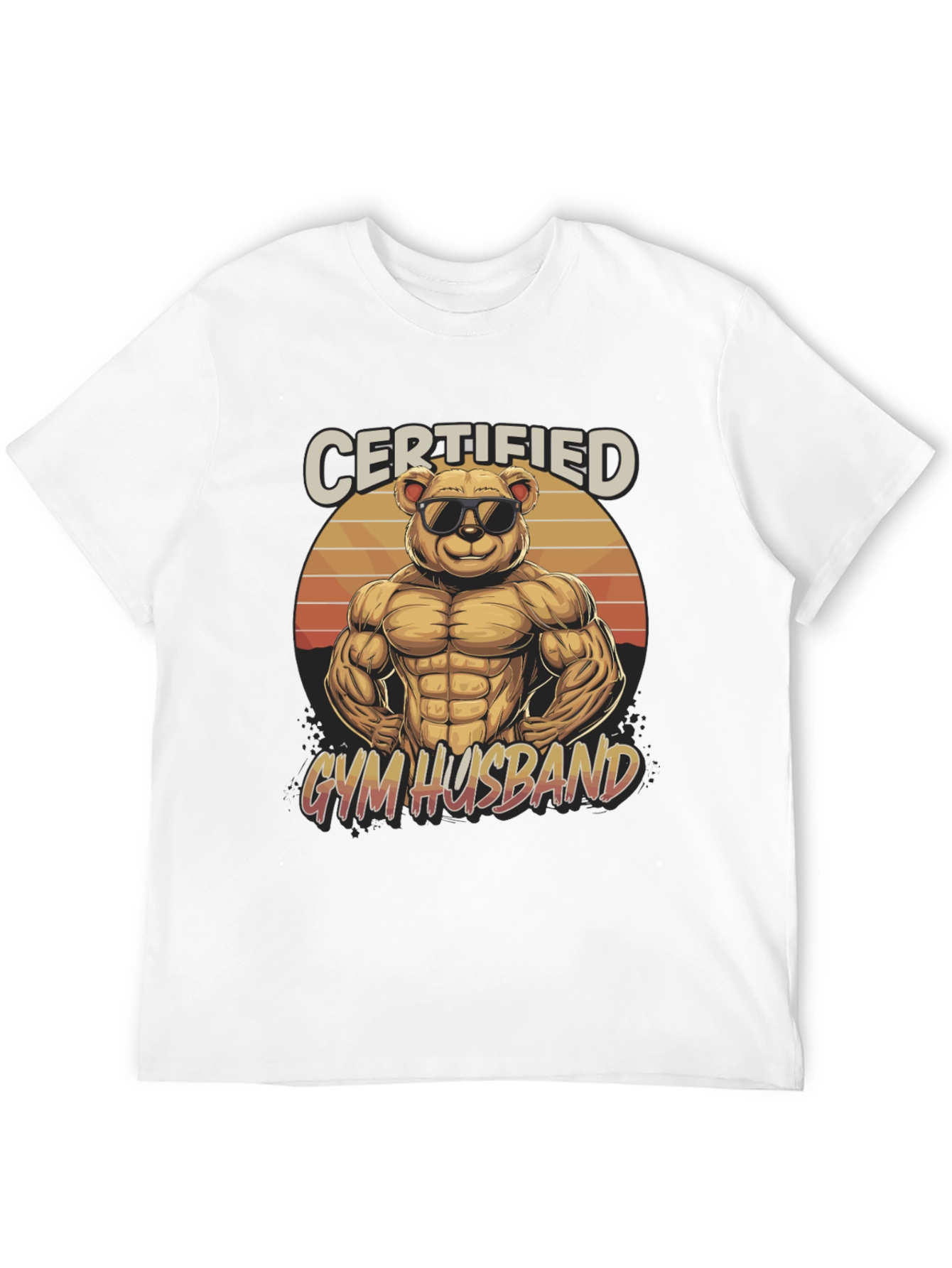 Certified Gym Husband Graphic T-Shirt