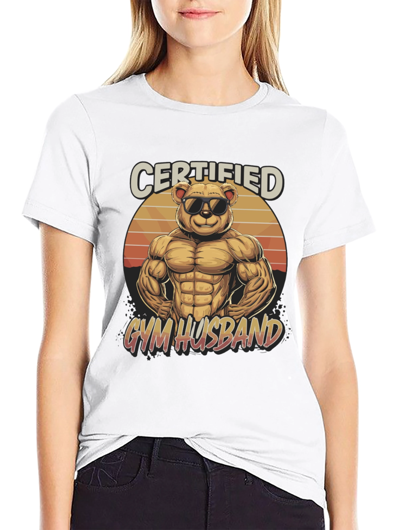 Certified Gym Husband Graphic T-Shirt