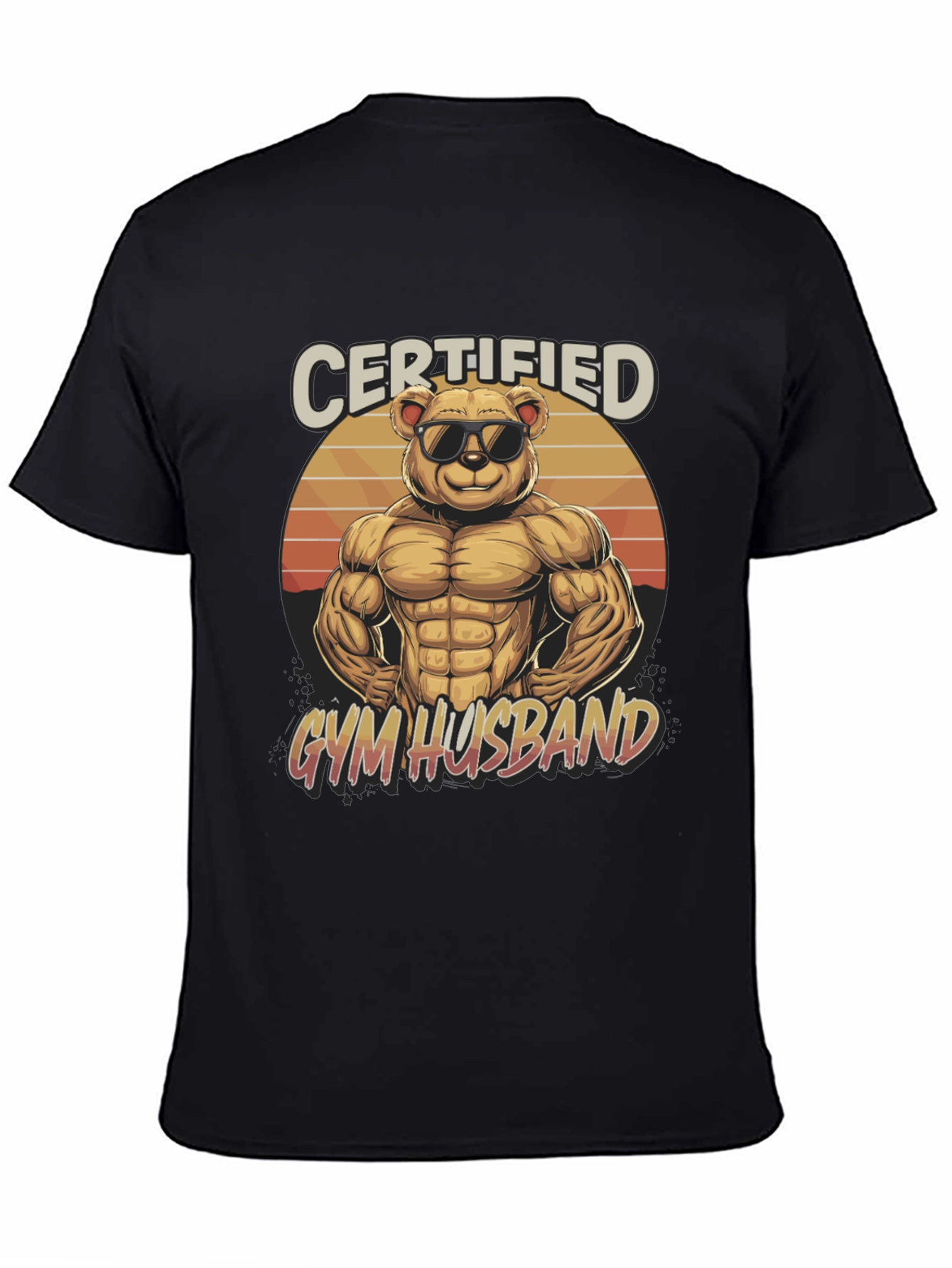 Certified Gym Husband Graphic T-Shirt