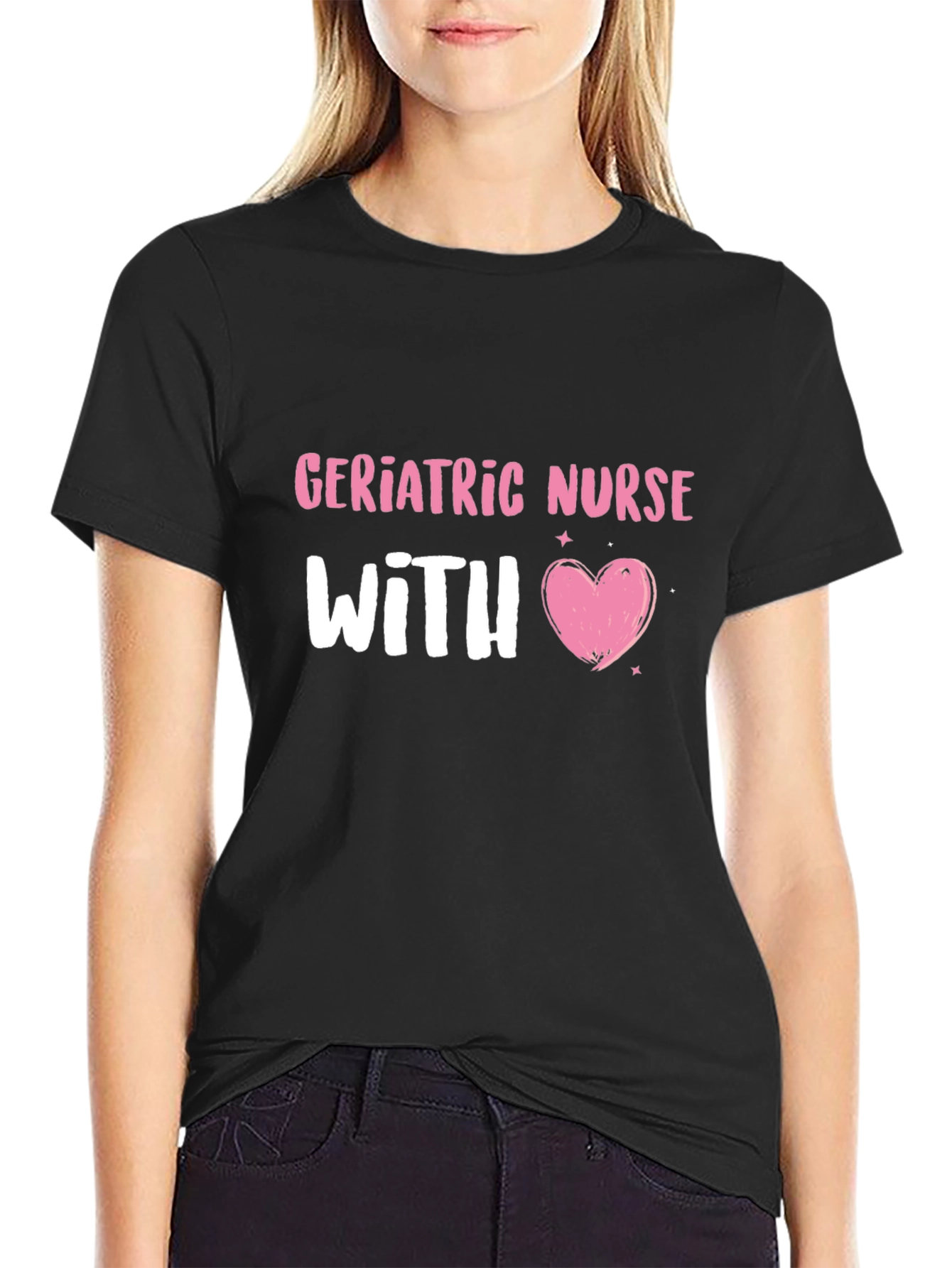 Geriatric Nurse With Heart T-Shirt
