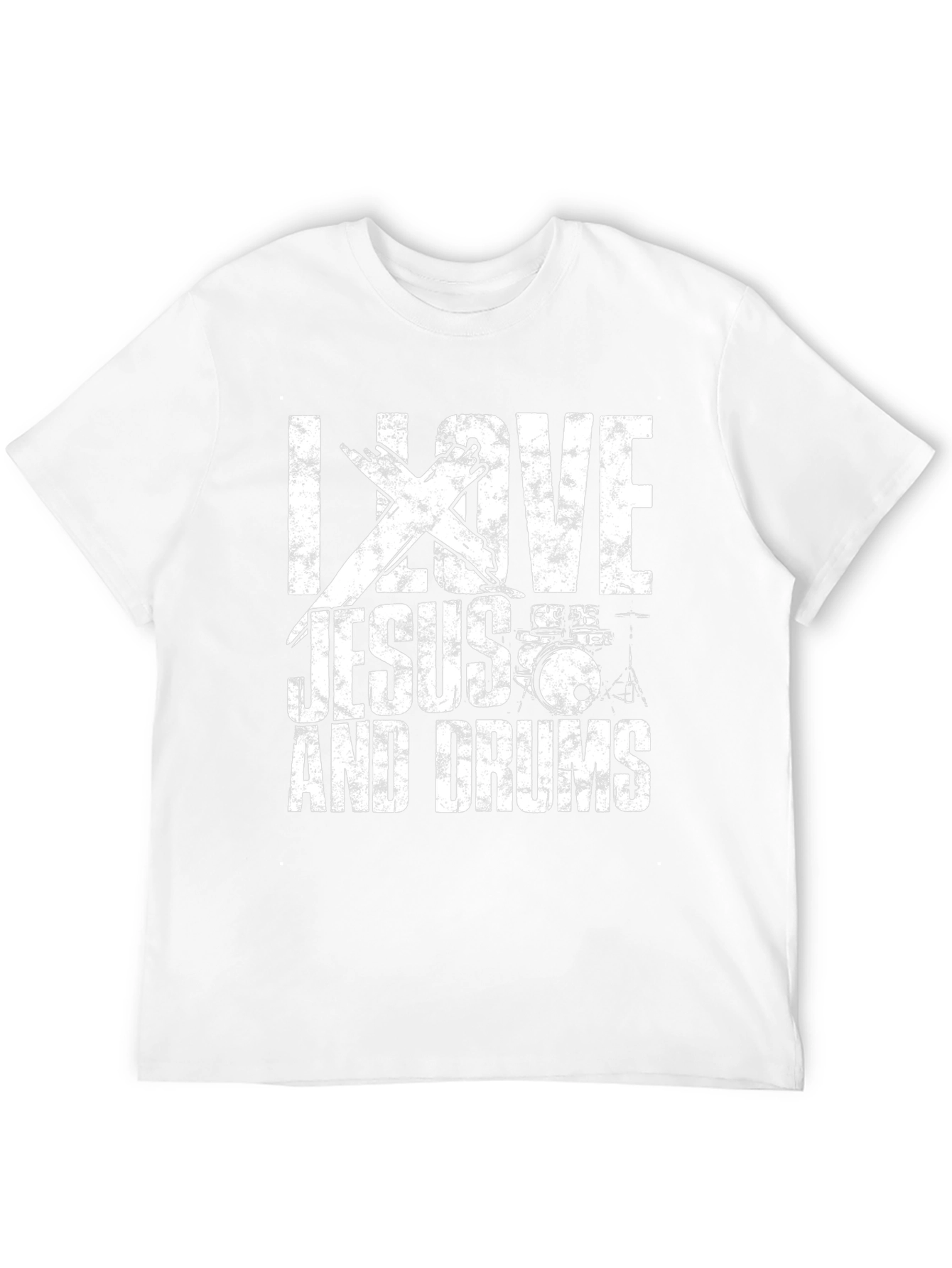 I Love Jesus and Drums Graphic Tee