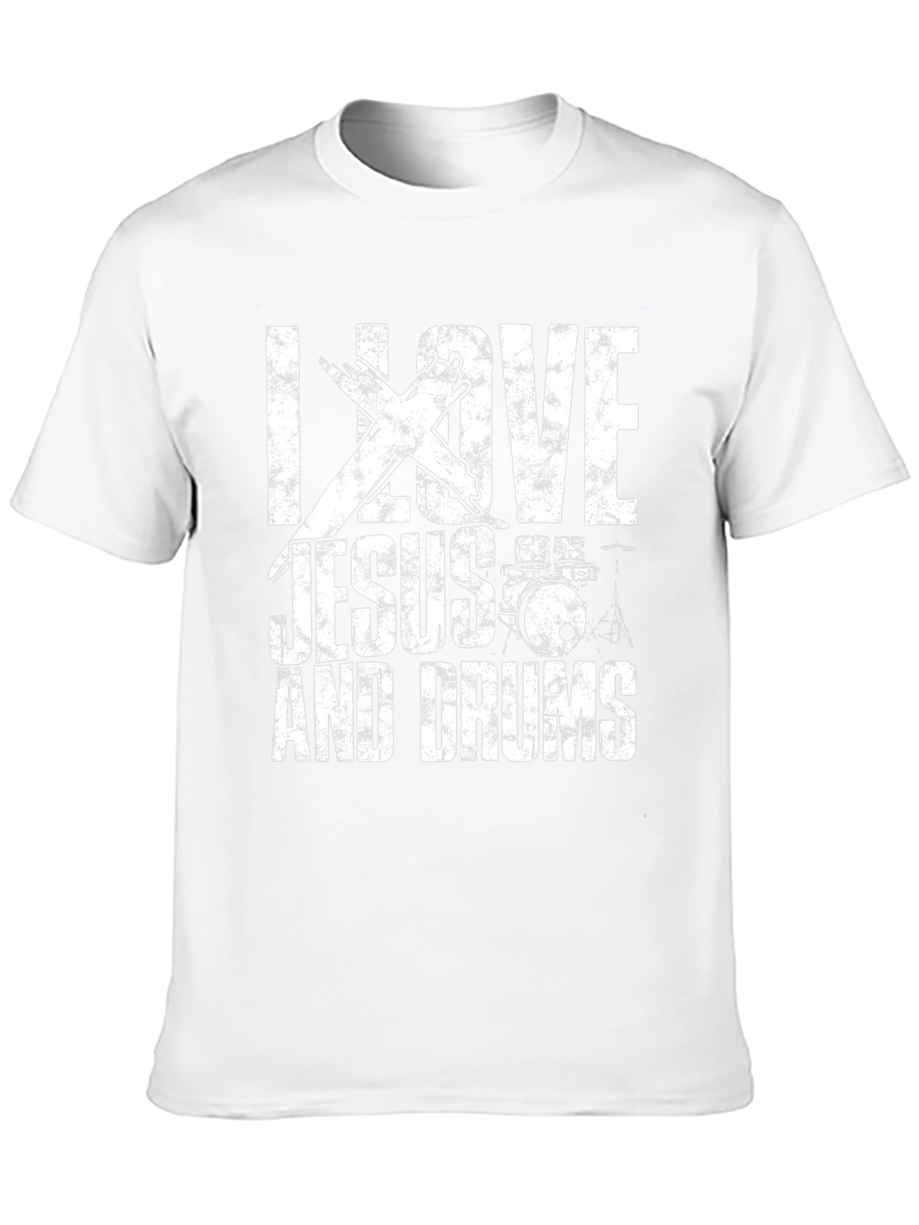 I Love Jesus and Drums Graphic Tee