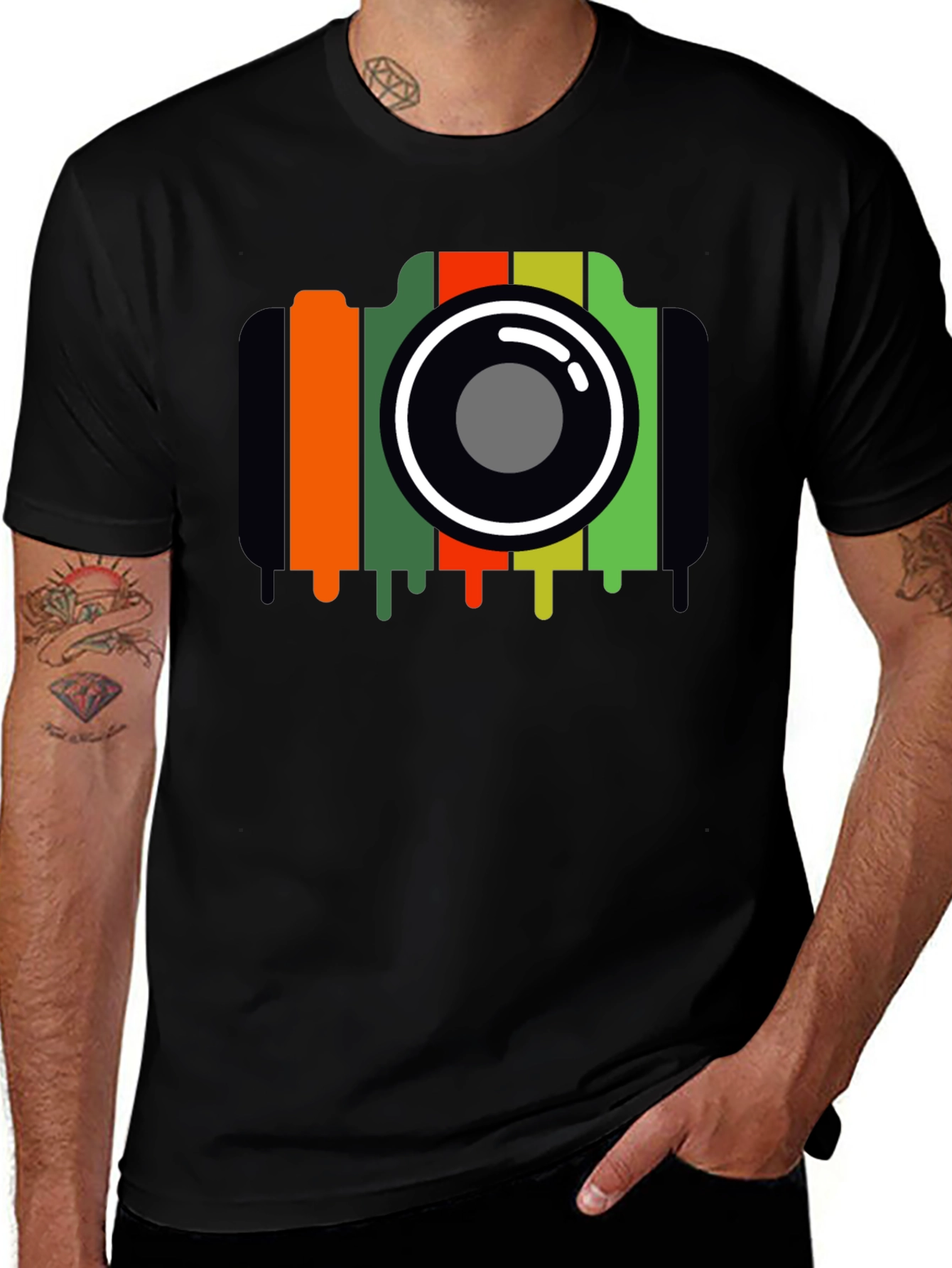 Retro Camera Graphic T-Shirt