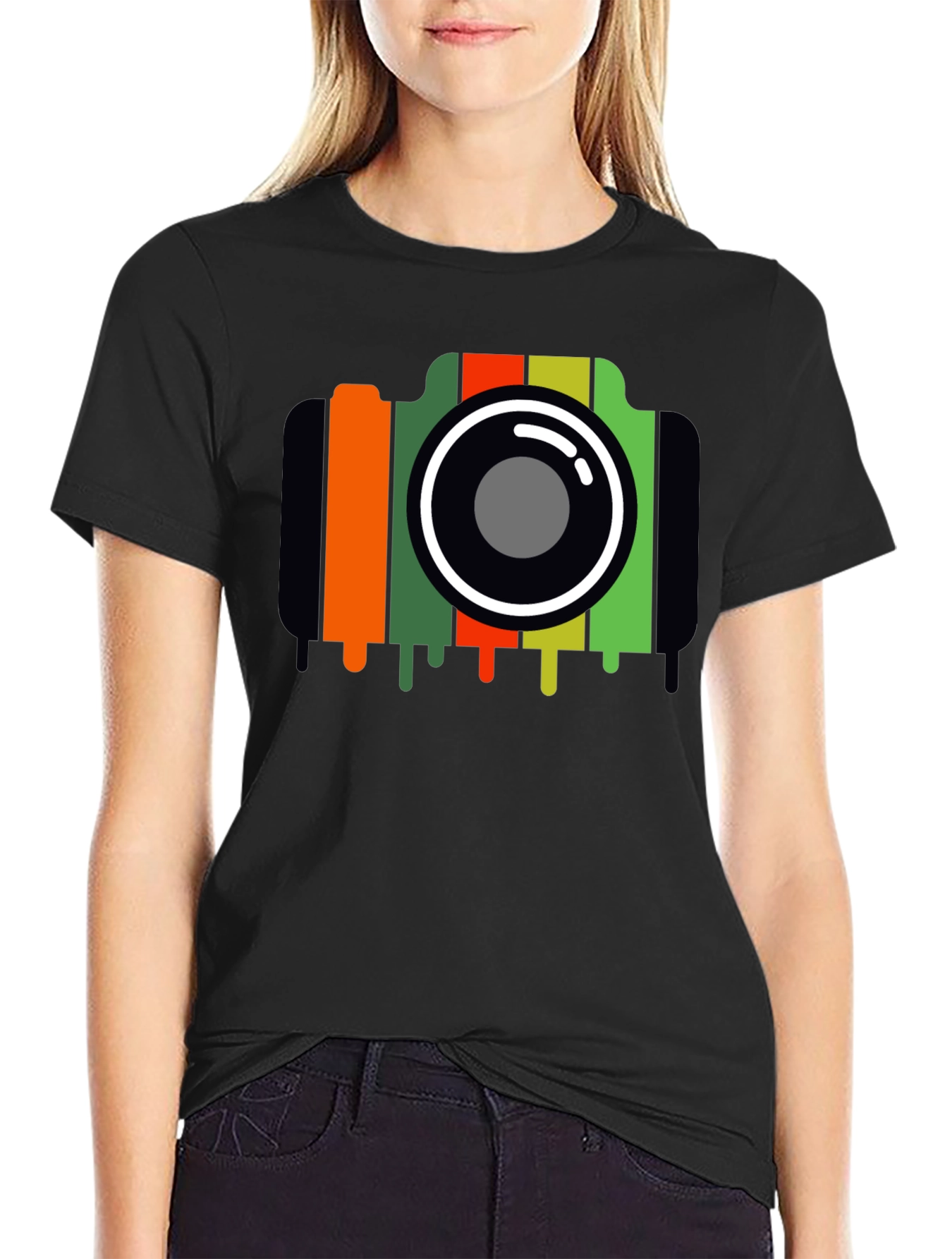 Retro Camera Graphic T-Shirt