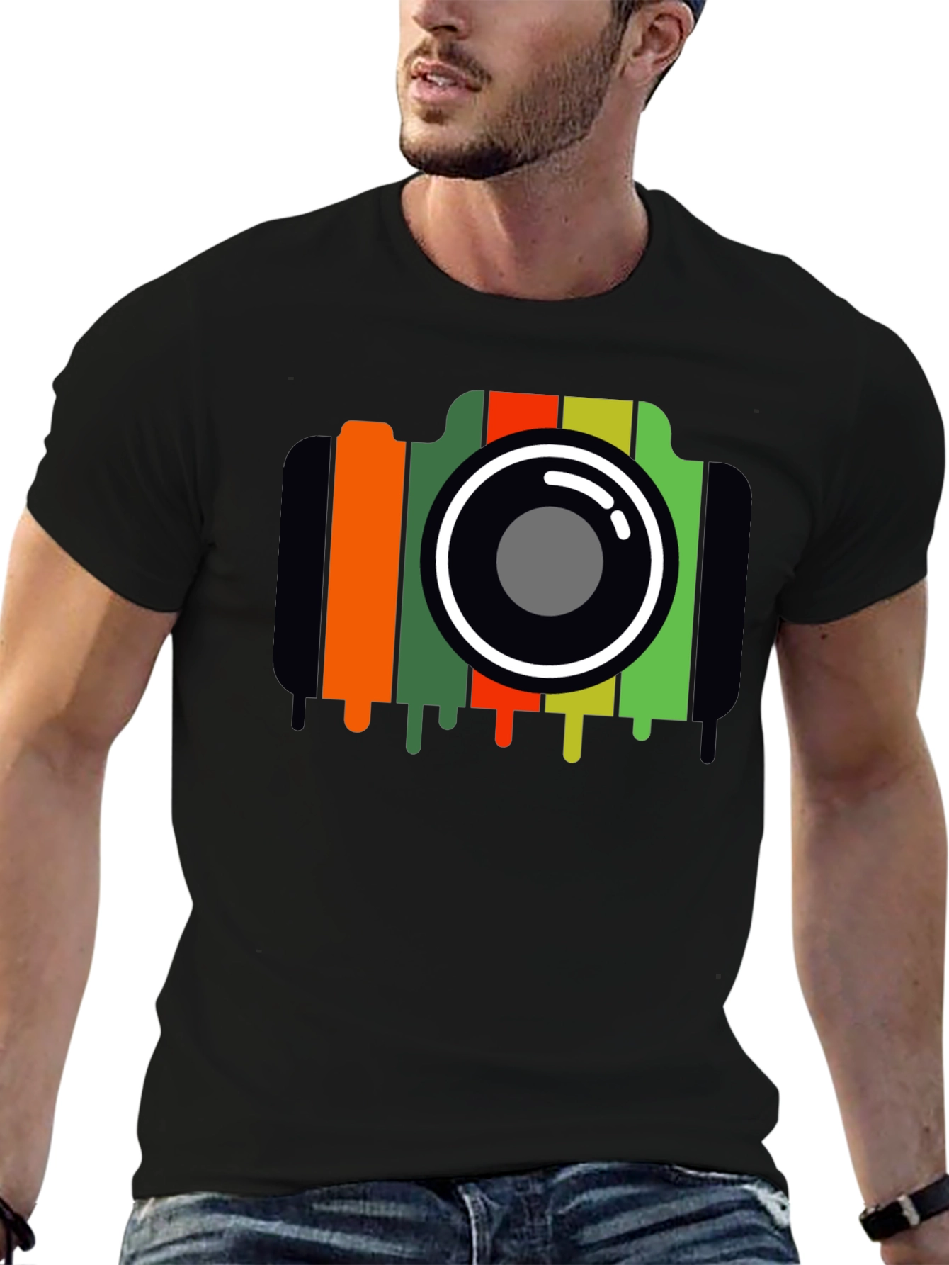 Retro Camera Graphic T-Shirt