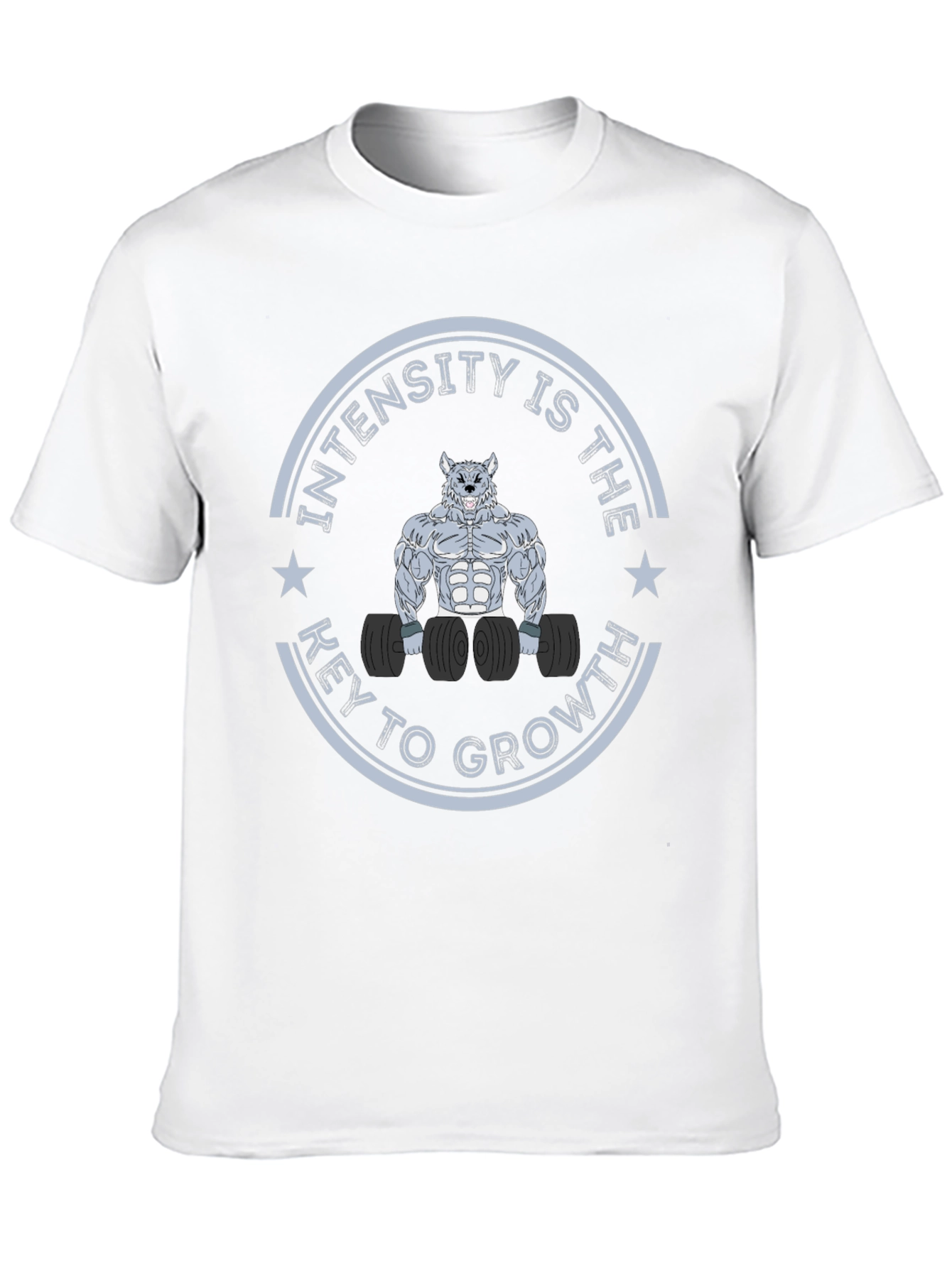 Intensity Wolf Graphic T-Shirt for Fitness Enthusiasts