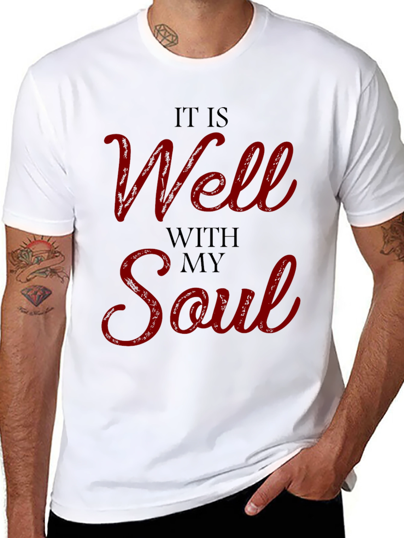 It Is Well With My Soul T-Shirt - Black