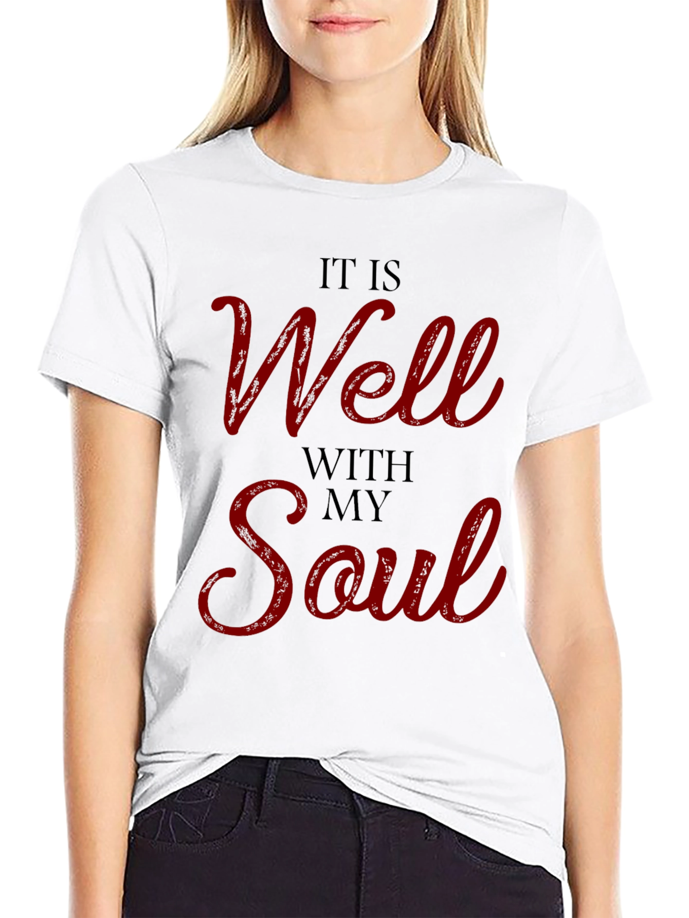It Is Well With My Soul T-Shirt - Black