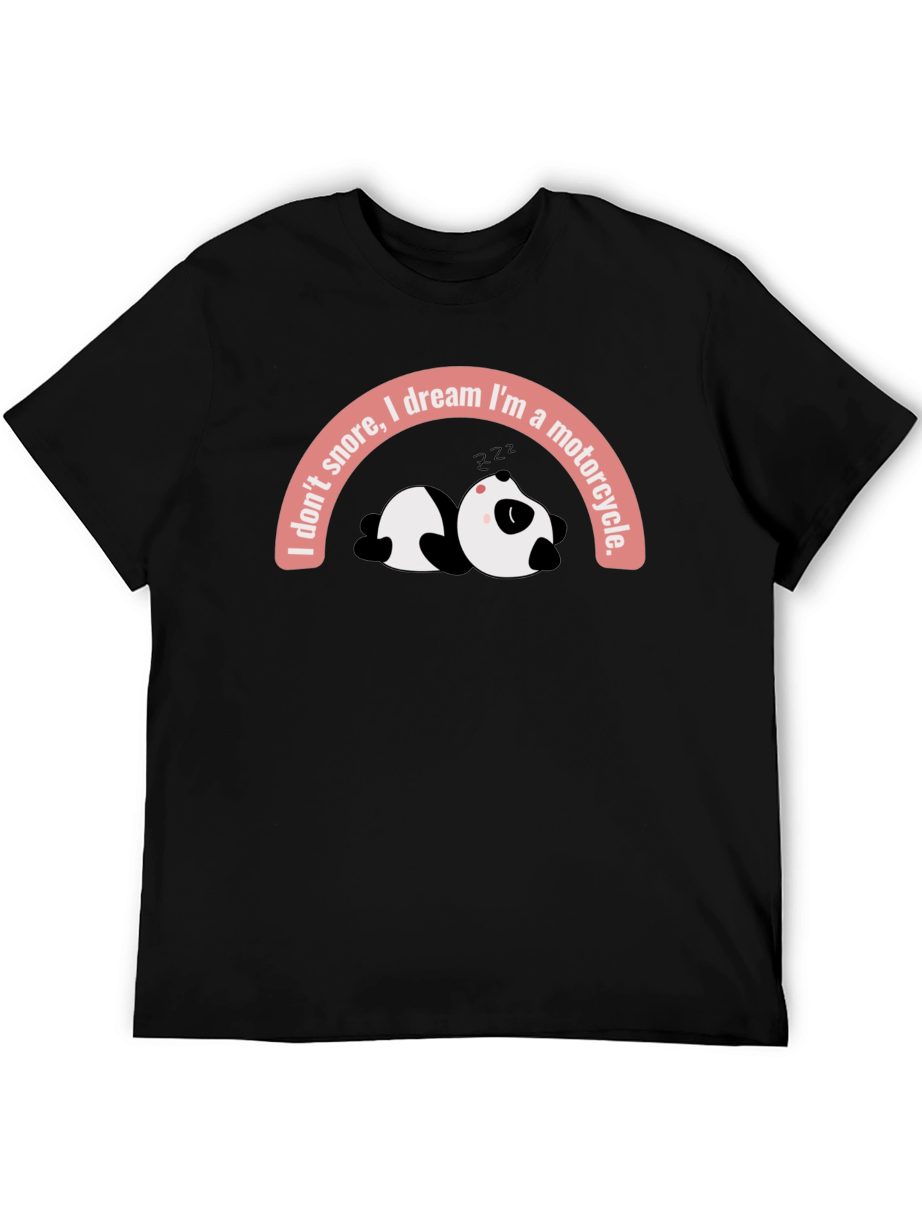Dreaming Motorcycle Panda T-Shirt