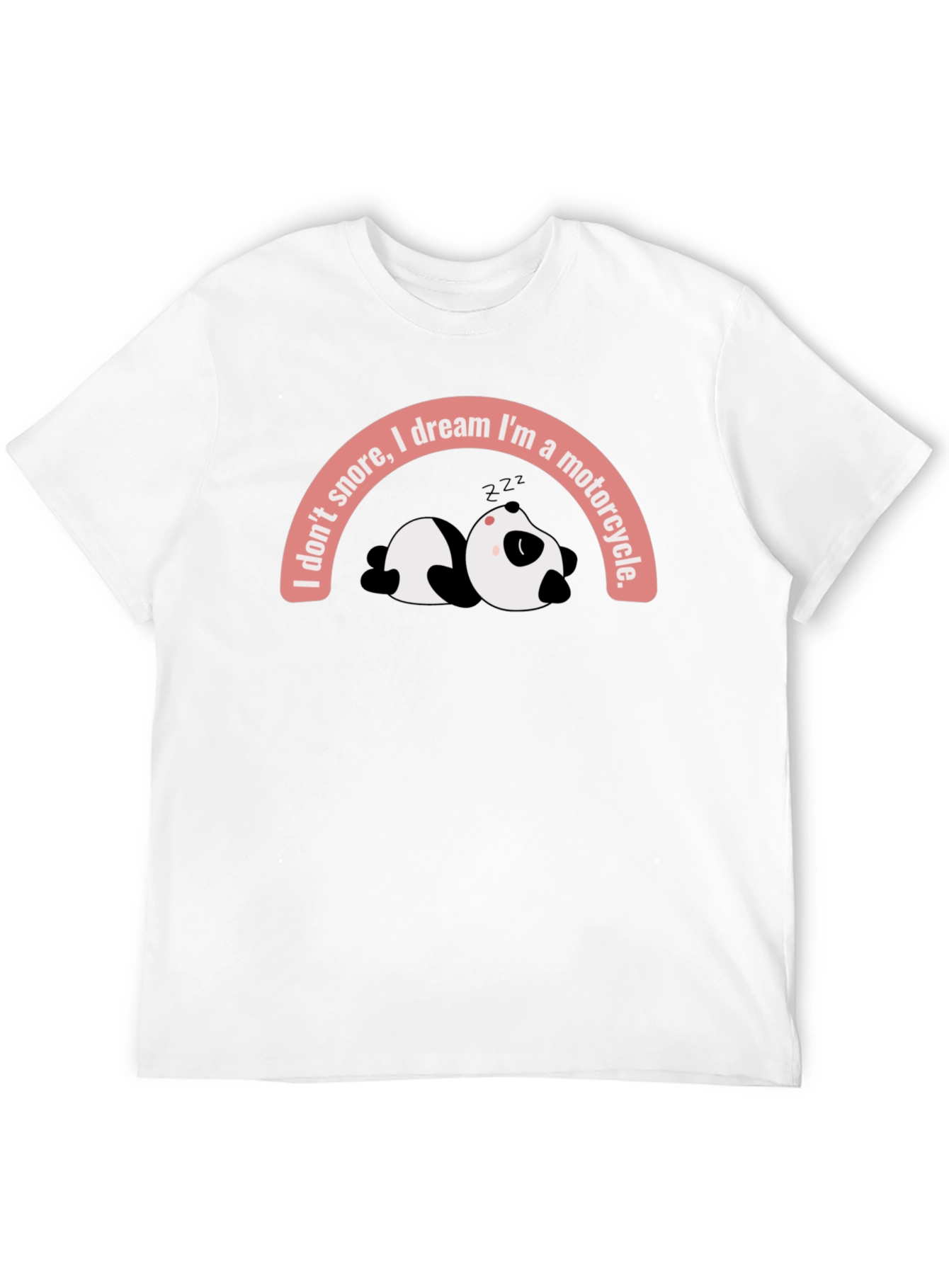 Dreaming Motorcycle Panda T-Shirt