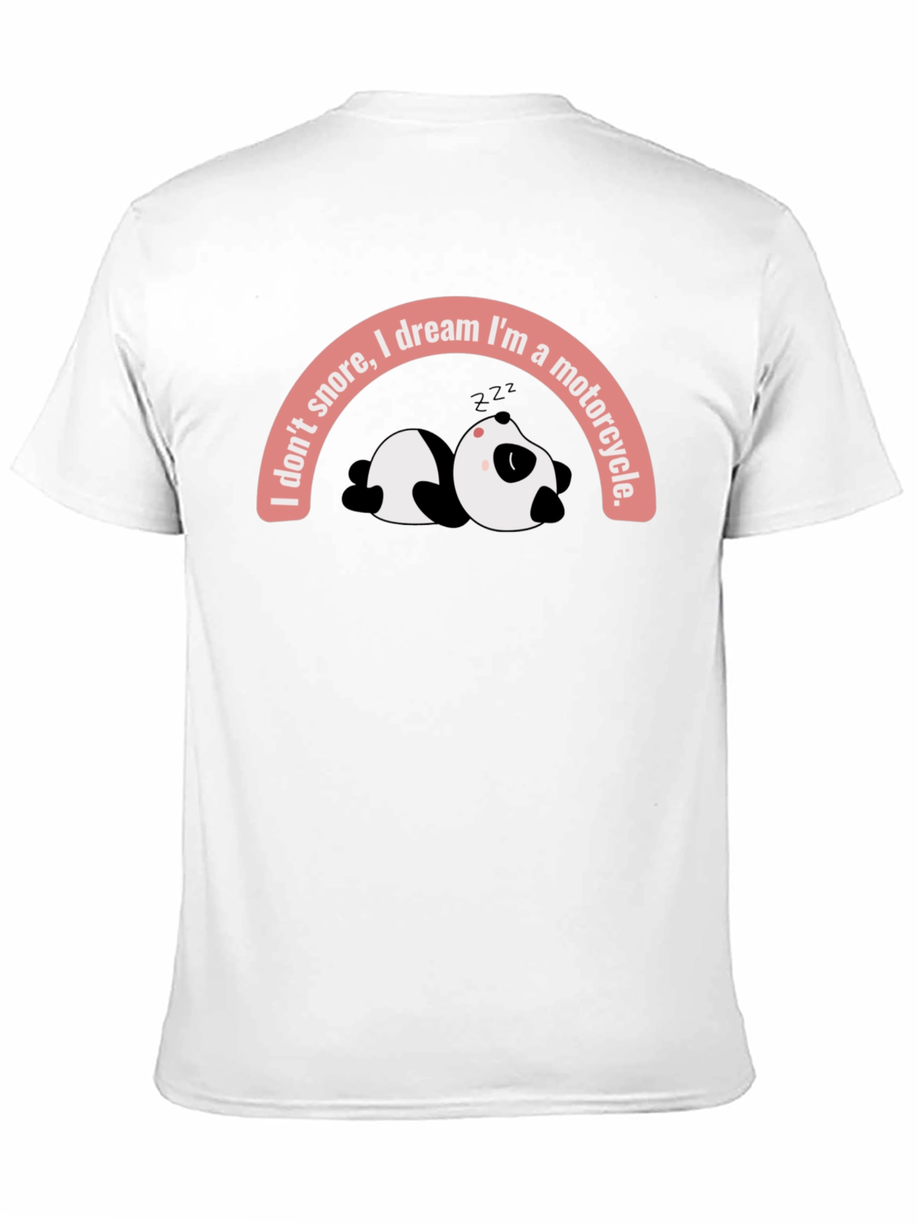 Dreaming Motorcycle Panda T-Shirt