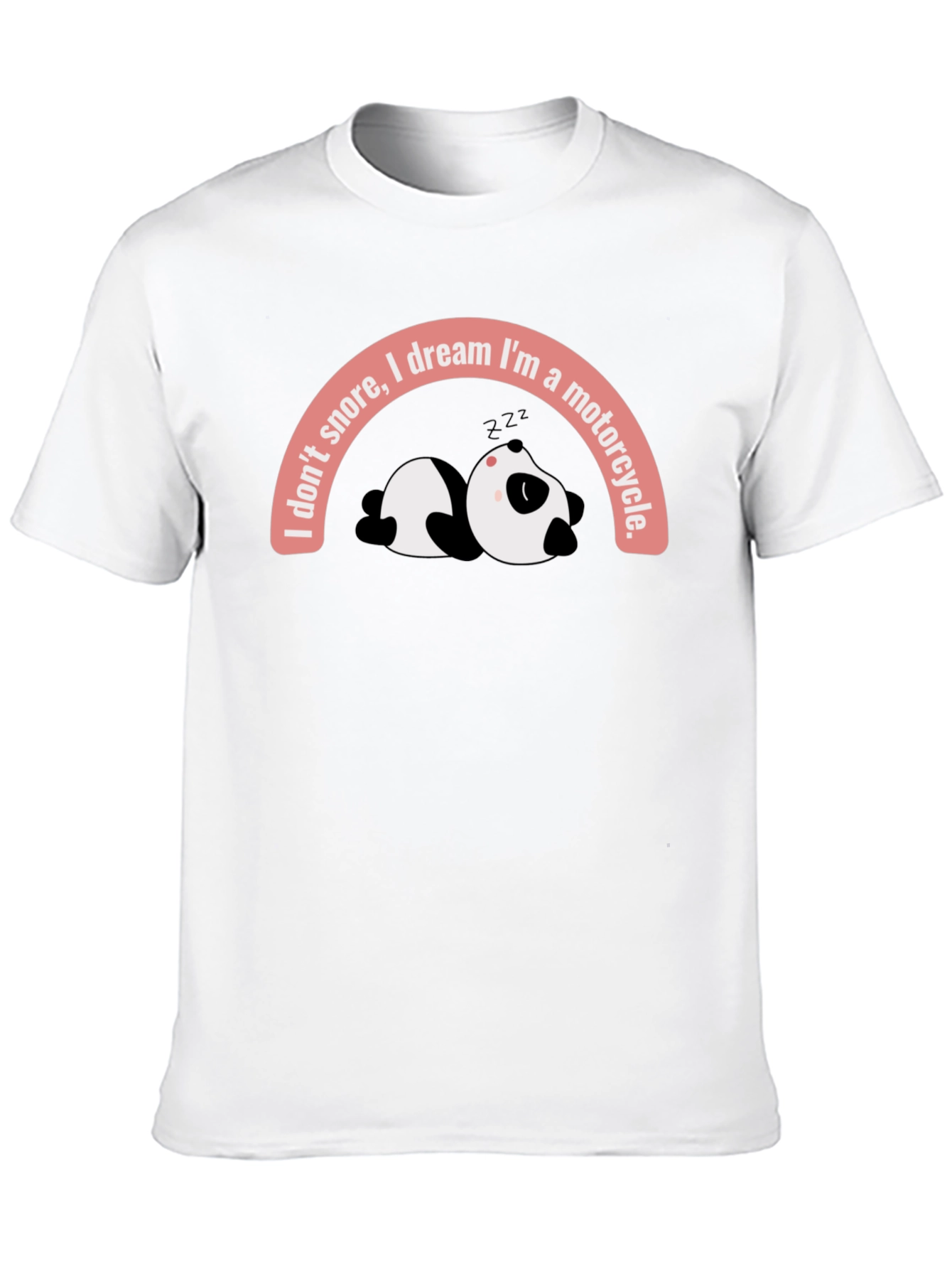 Dreaming Motorcycle Panda T-Shirt