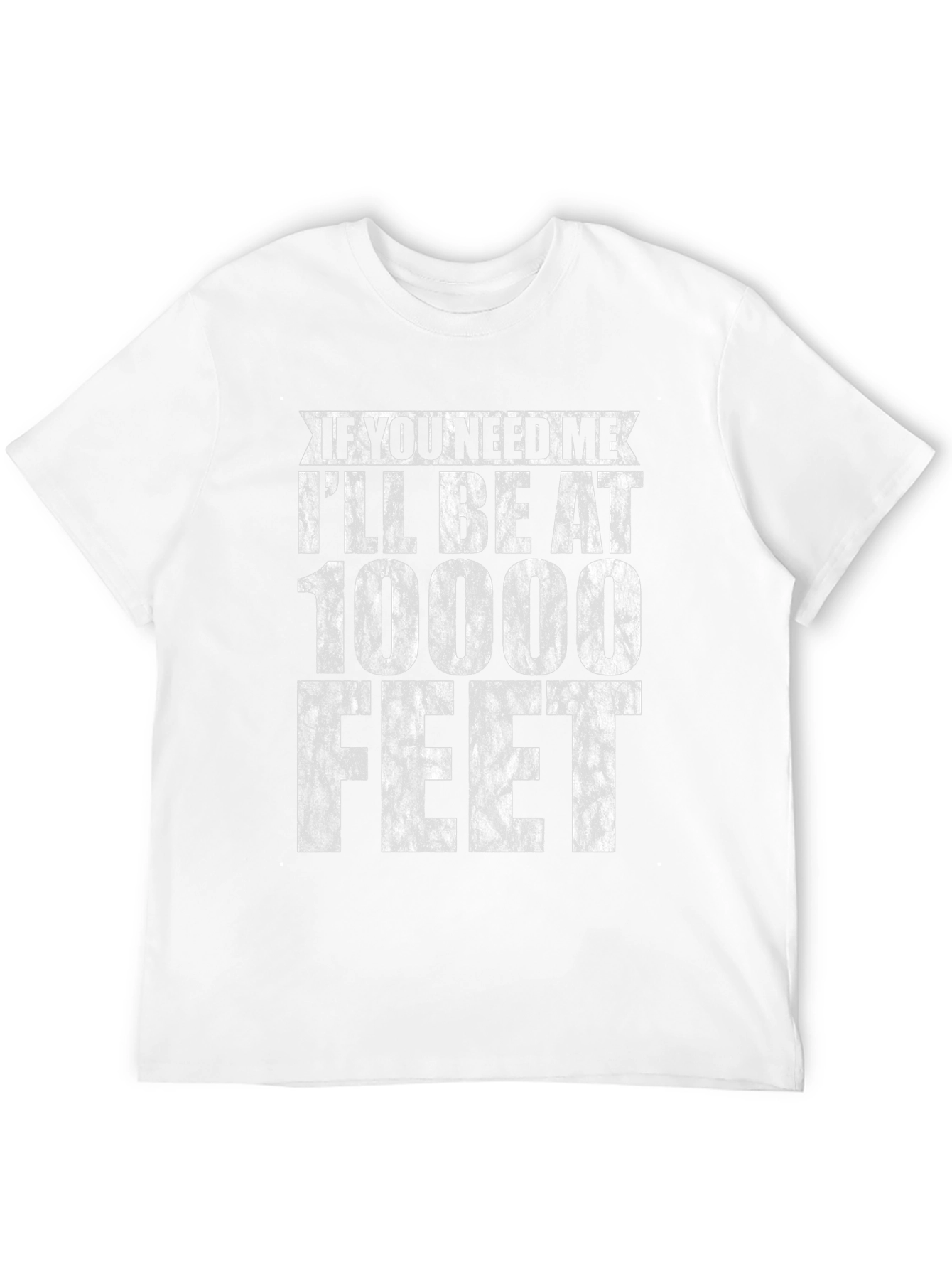 10000 Feet Graphic Tee - Black Cotton Casual Shirt
