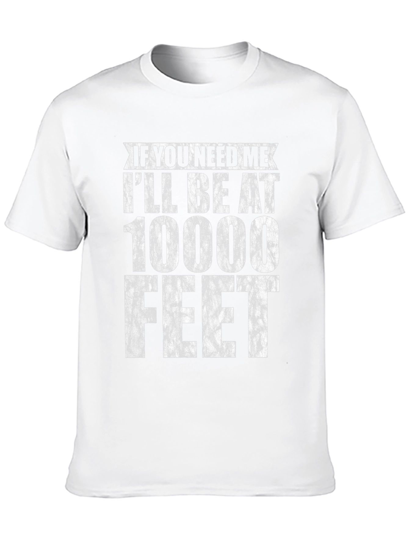 10000 Feet Graphic Tee - Black Cotton Casual Shirt