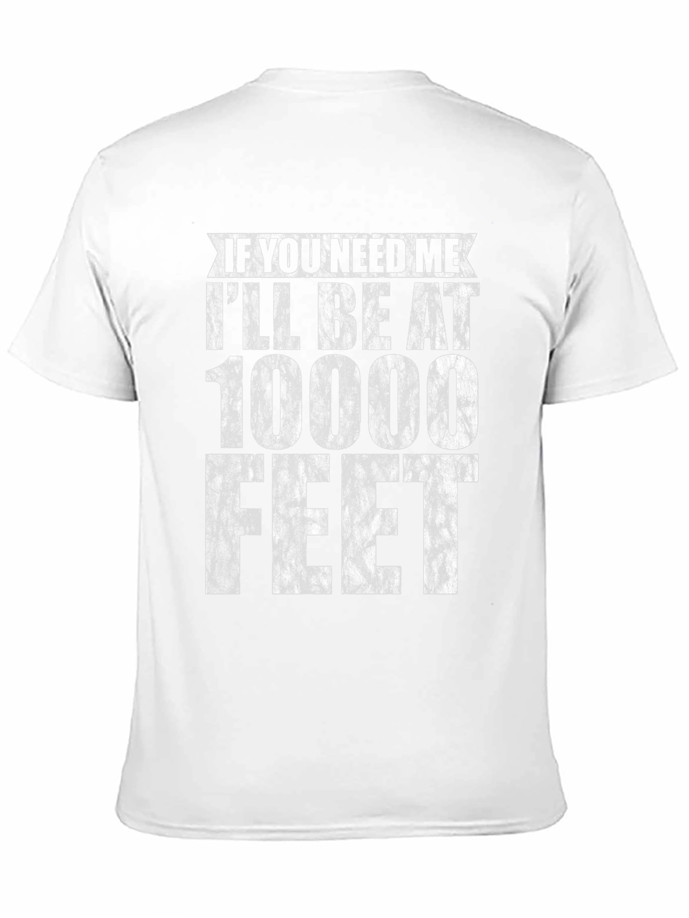 10000 Feet Graphic Tee - Black Cotton Casual Shirt