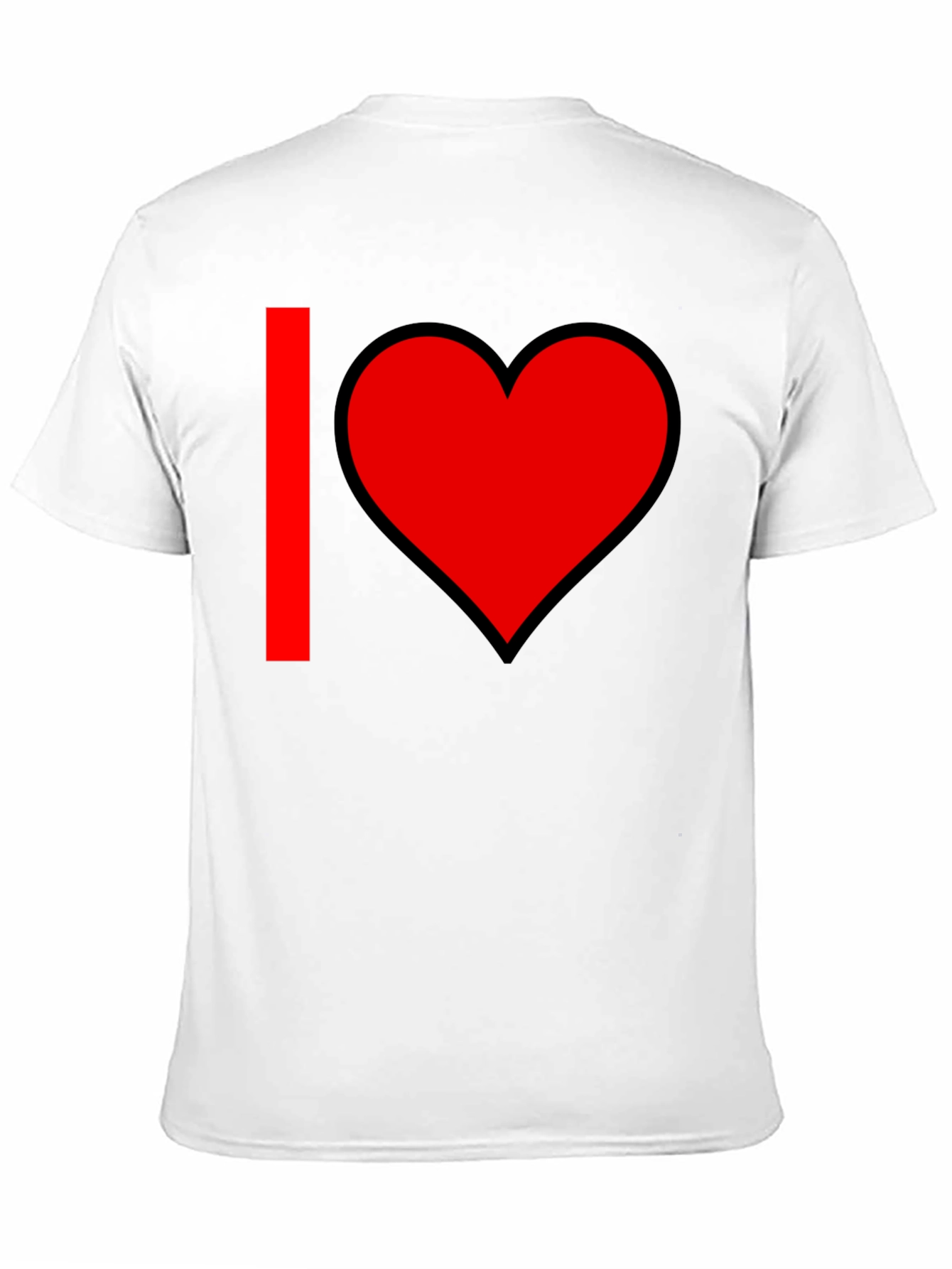 I Heart Graphic T-Shirt - Black Cotton Blend