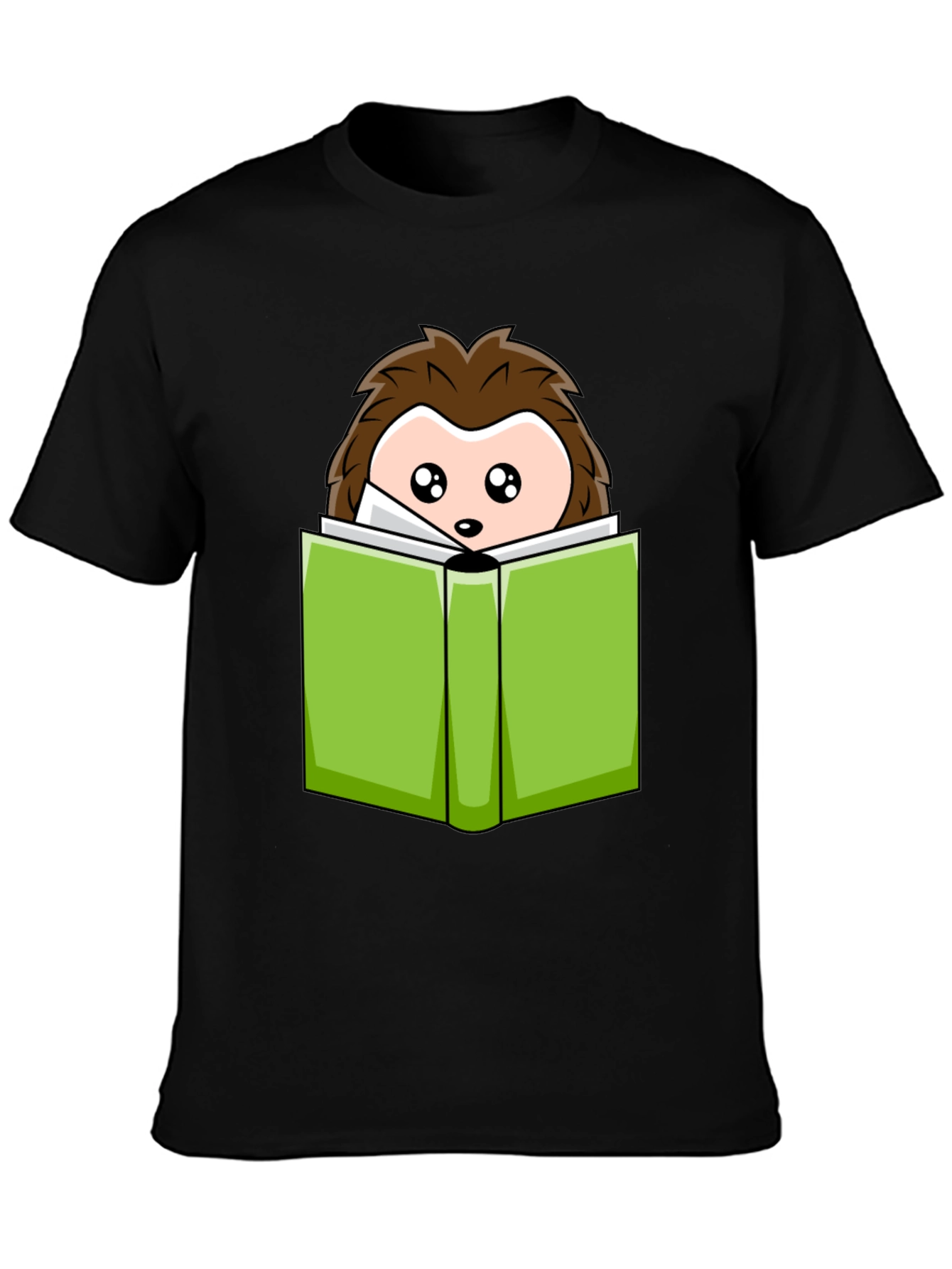 Cute Hedgehog Reading T-Shirt