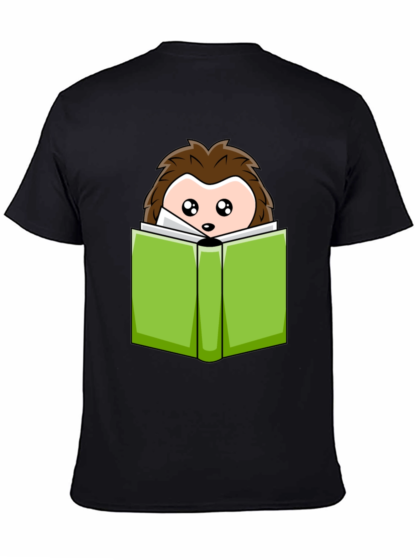Cute Hedgehog Reading T-Shirt